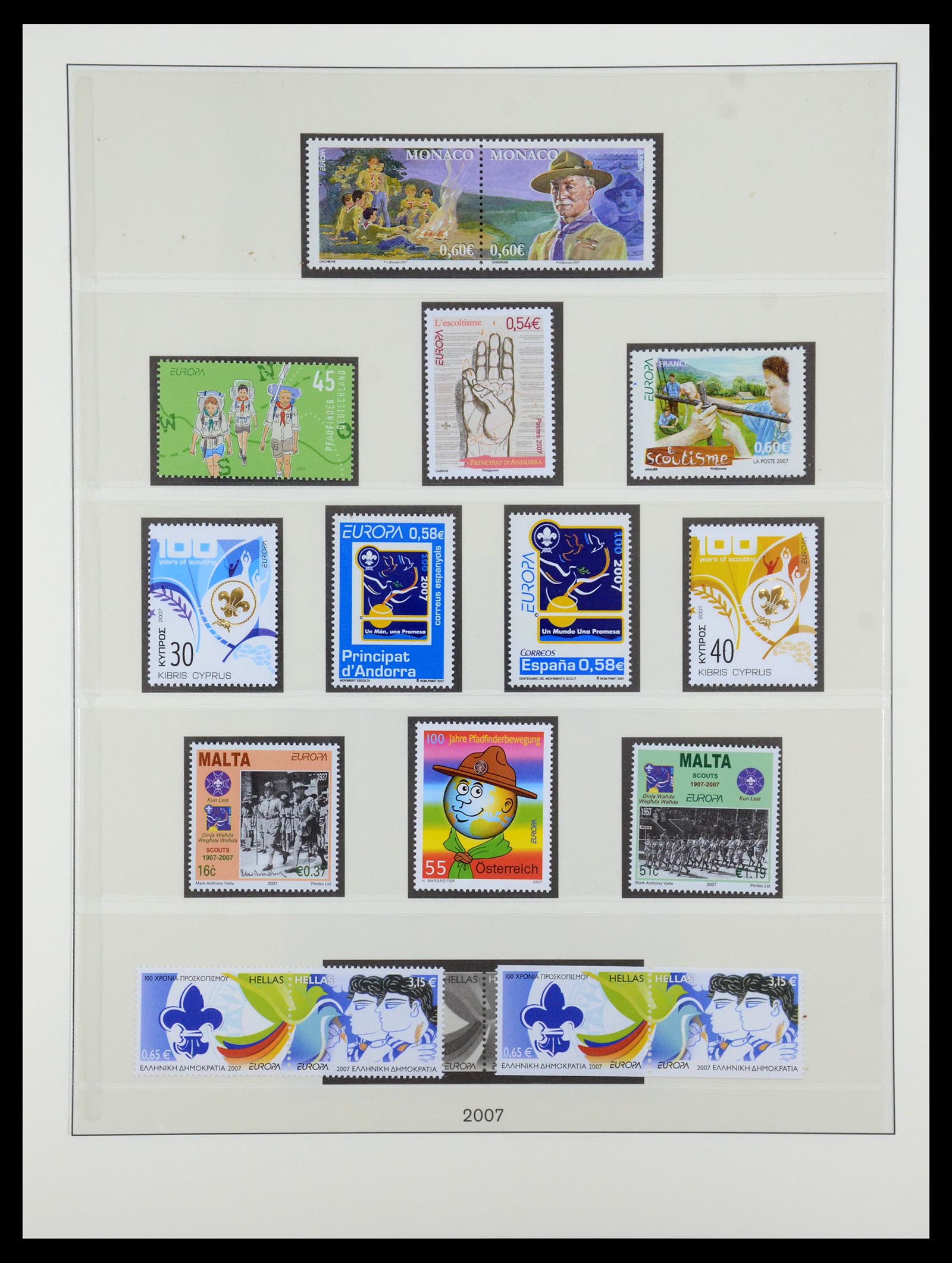 35261 366 - Postzegelverzameling 35261 Europa CEPT 1977-2010.