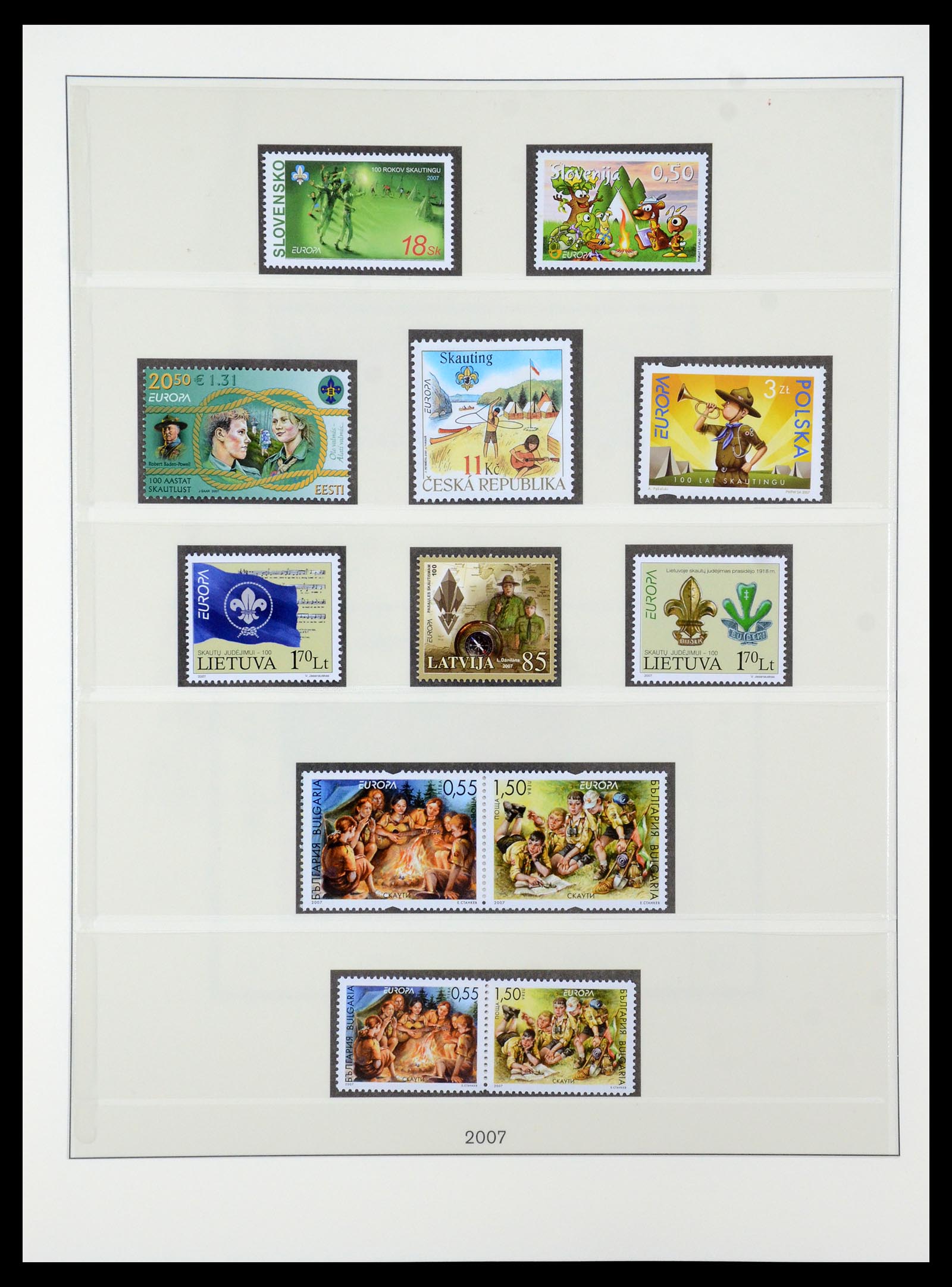 35261 374 - Postzegelverzameling 35261 Europa CEPT 1977-2010.