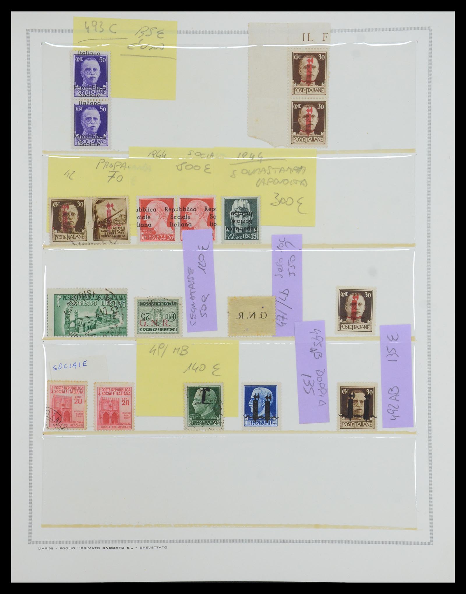 35295 008 - Postzegelverzameling 35295 Italië variëteiten 1862-1980.