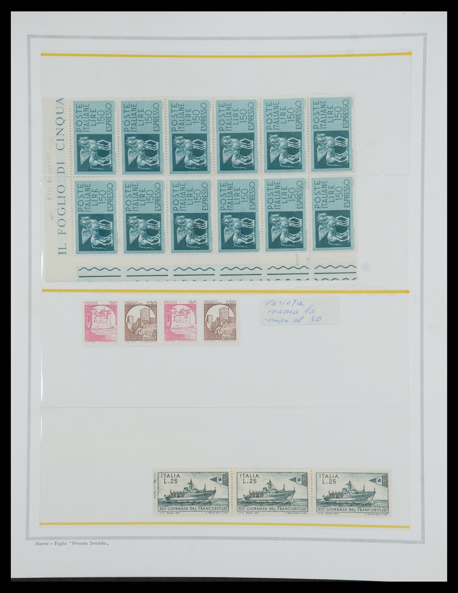 35295 015 - Postzegelverzameling 35295 Italië variëteiten 1862-1980.