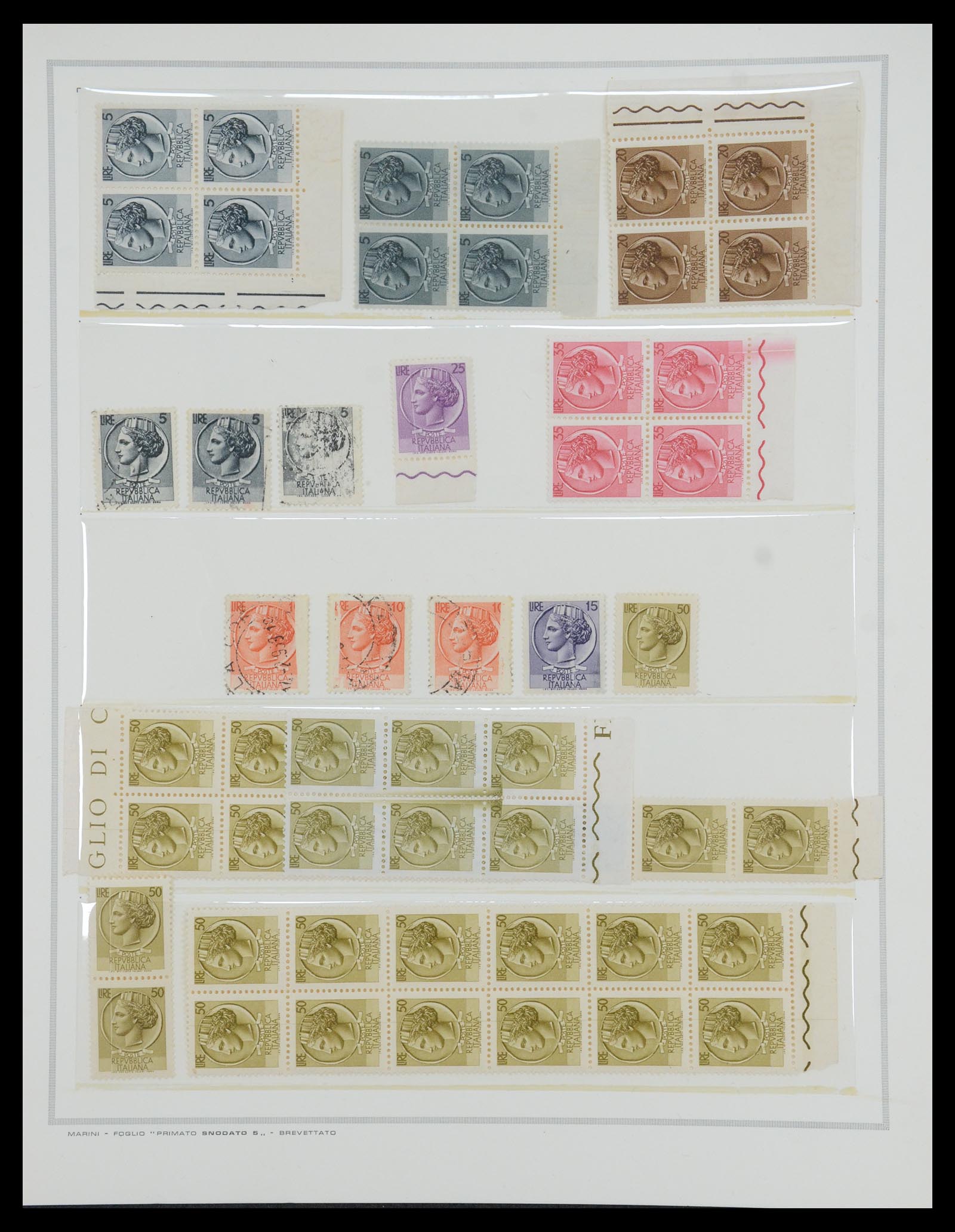 35295 019 - Postzegelverzameling 35295 Italië variëteiten 1862-1980.