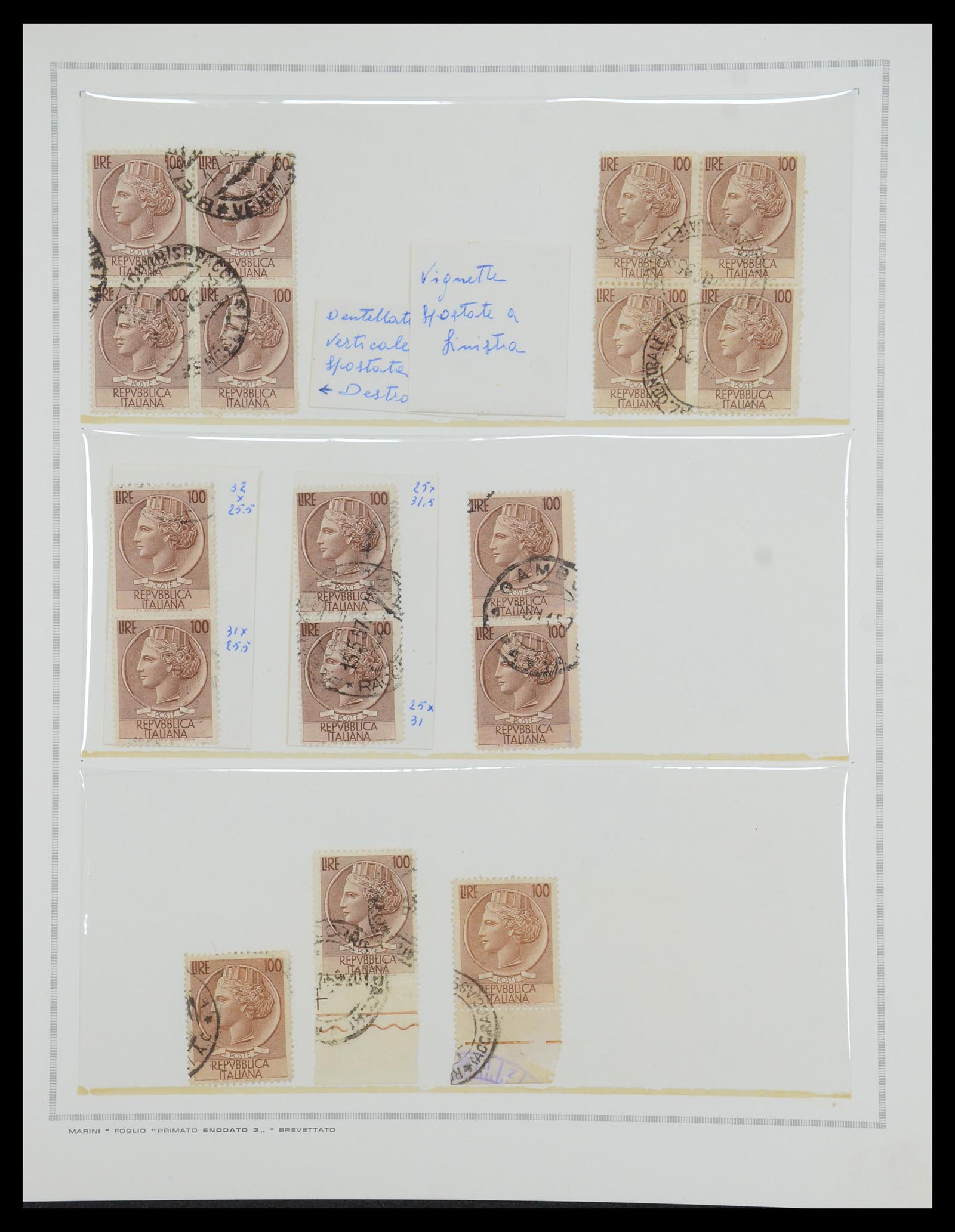 35295 021 - Postzegelverzameling 35295 Italië variëteiten 1862-1980.