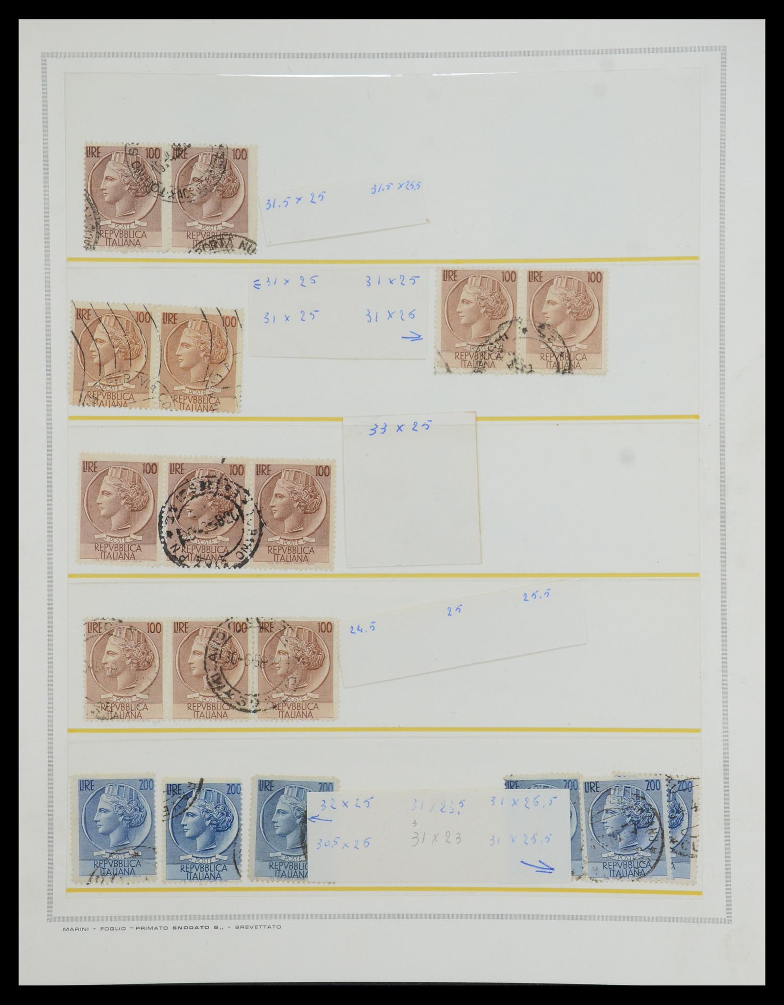 35295 023 - Postzegelverzameling 35295 Italië variëteiten 1862-1980.