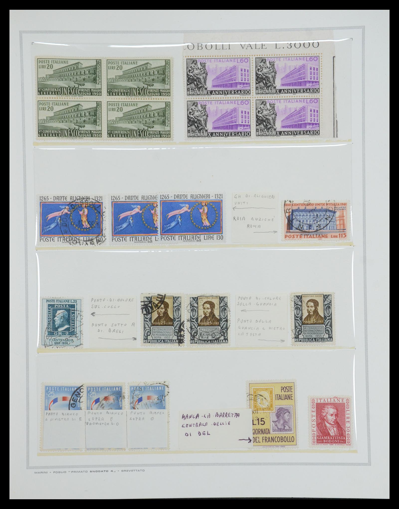 35295 030 - Postzegelverzameling 35295 Italië variëteiten 1862-1980.