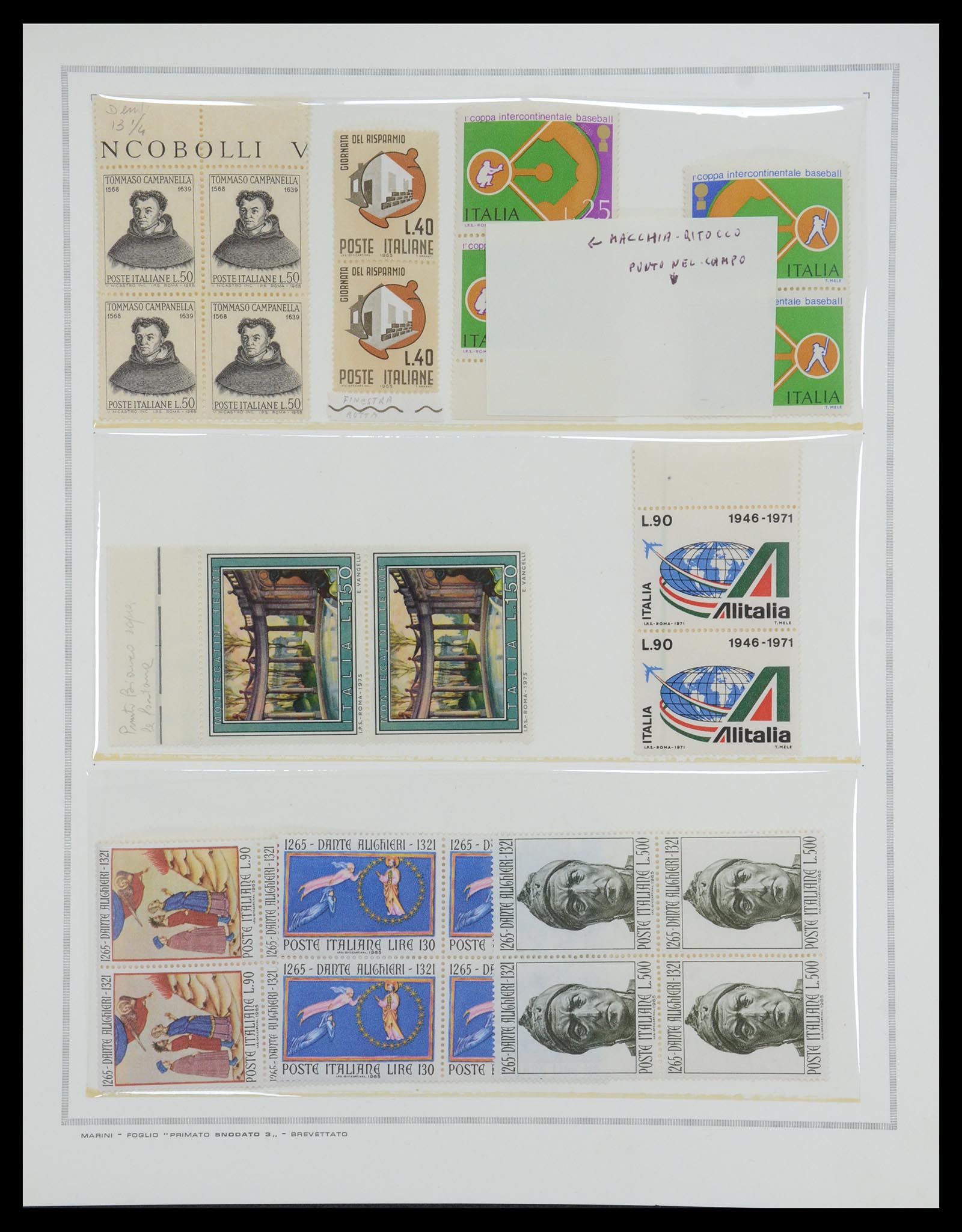 35295 040 - Postzegelverzameling 35295 Italië variëteiten 1862-1980.