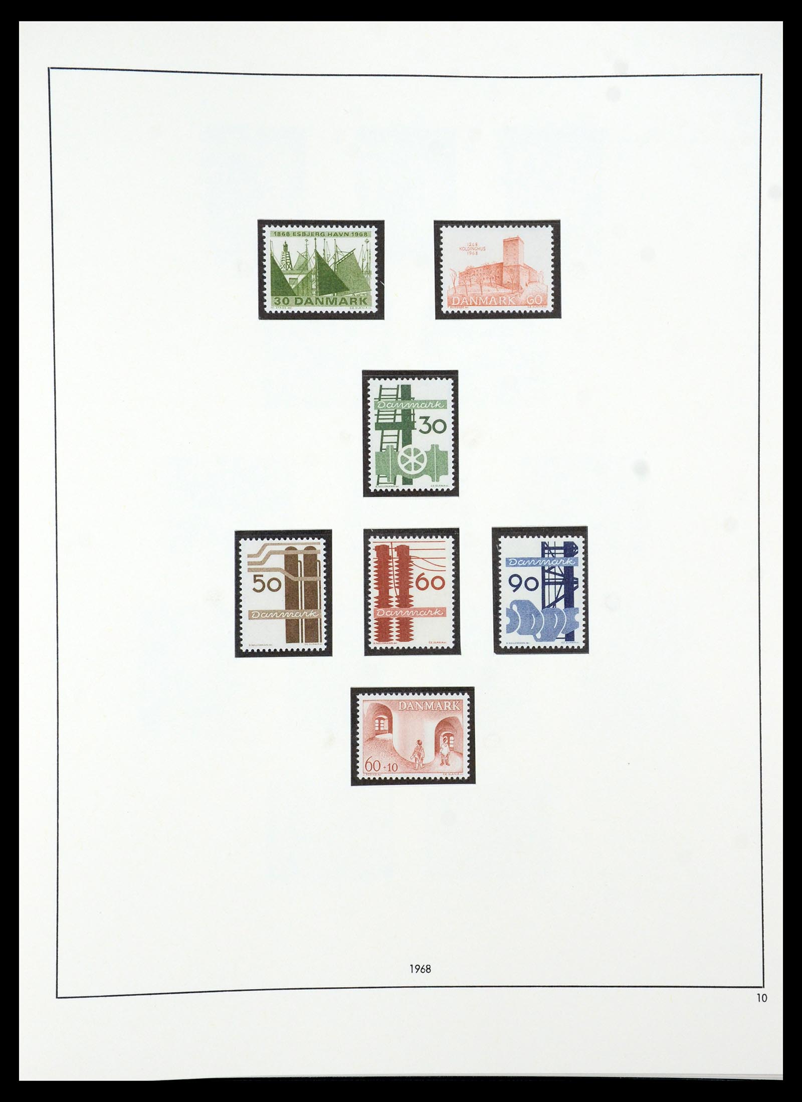 35308 017 - Postzegelverzameling 35308 Denemarken 1945-1998.