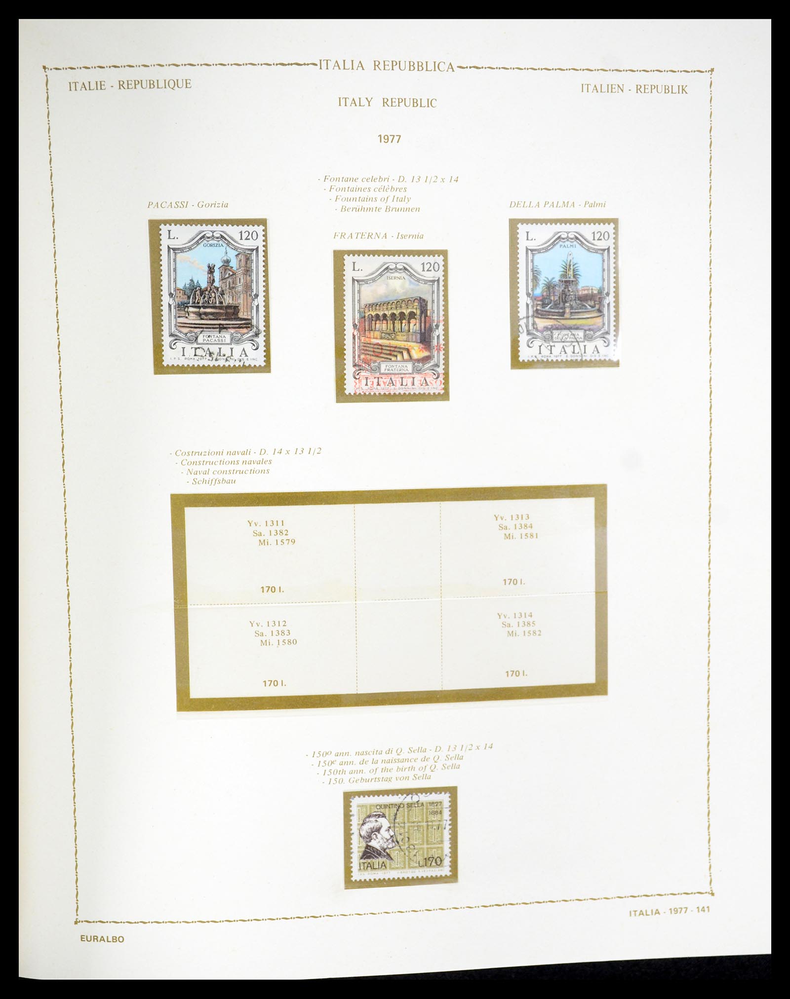 35325 172 - Postzegelverzameling 35325 Italië 1862-1980.