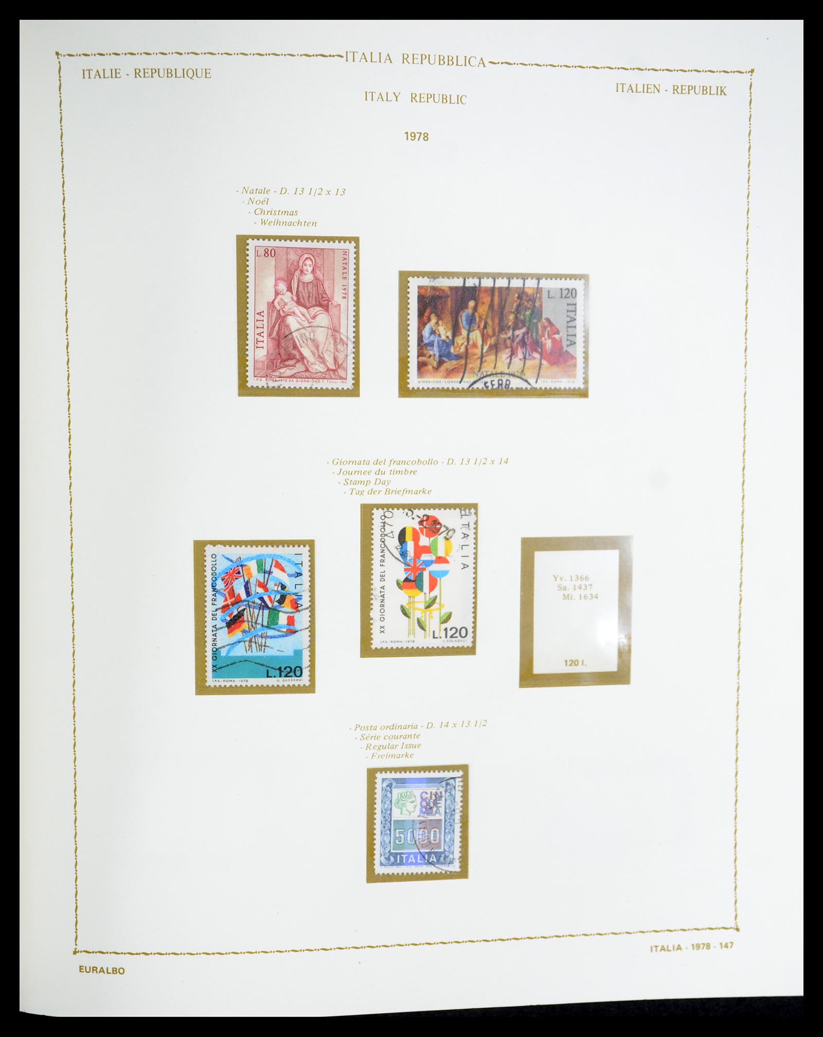 35325 178 - Postzegelverzameling 35325 Italië 1862-1980.