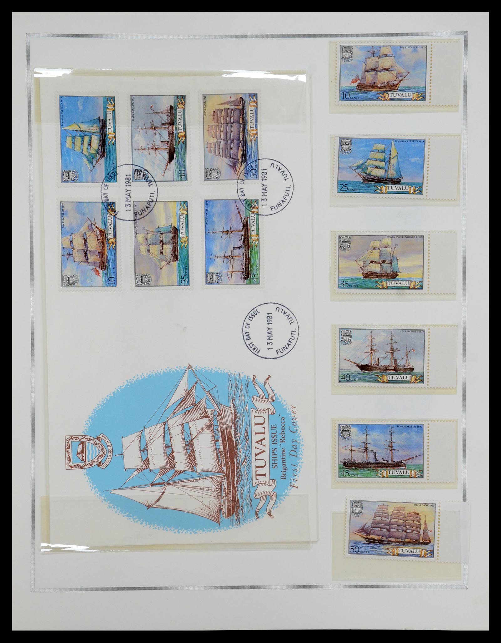 35333 303 - Postzegelverzameling 35333 Engelse gebieden brieven.