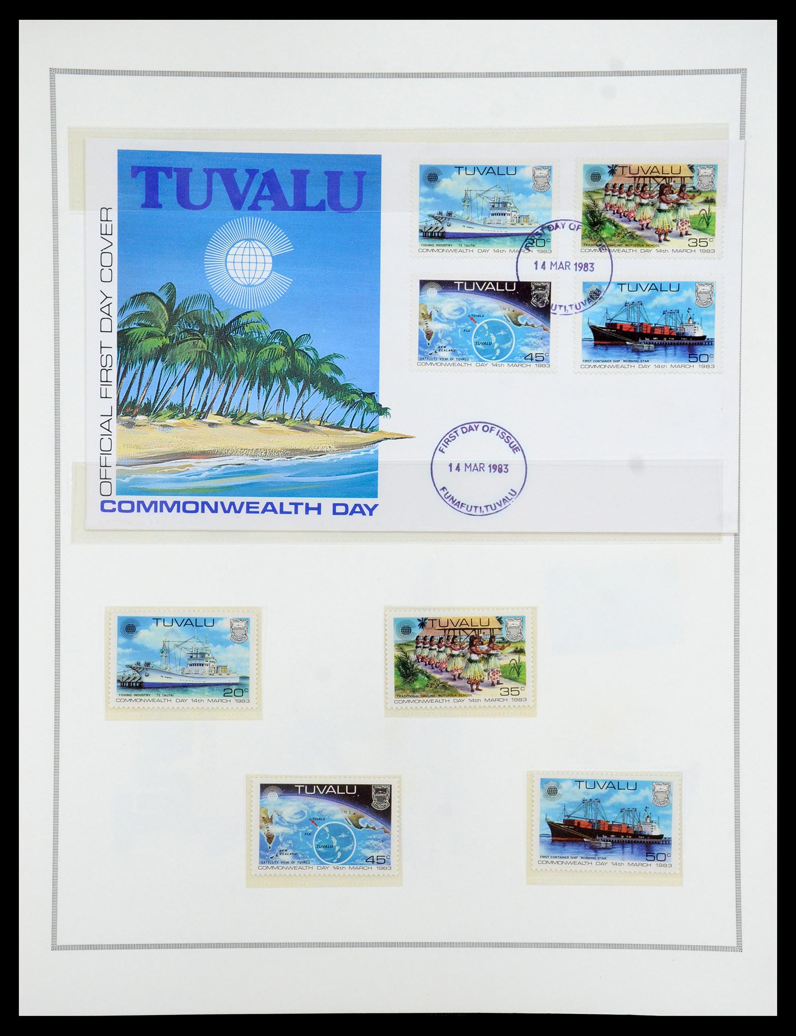 35333 308 - Postzegelverzameling 35333 Engelse gebieden brieven.