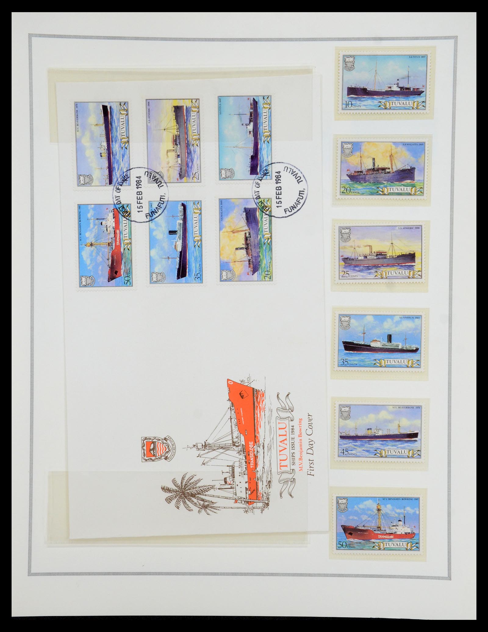 35333 312 - Postzegelverzameling 35333 Engelse gebieden brieven.