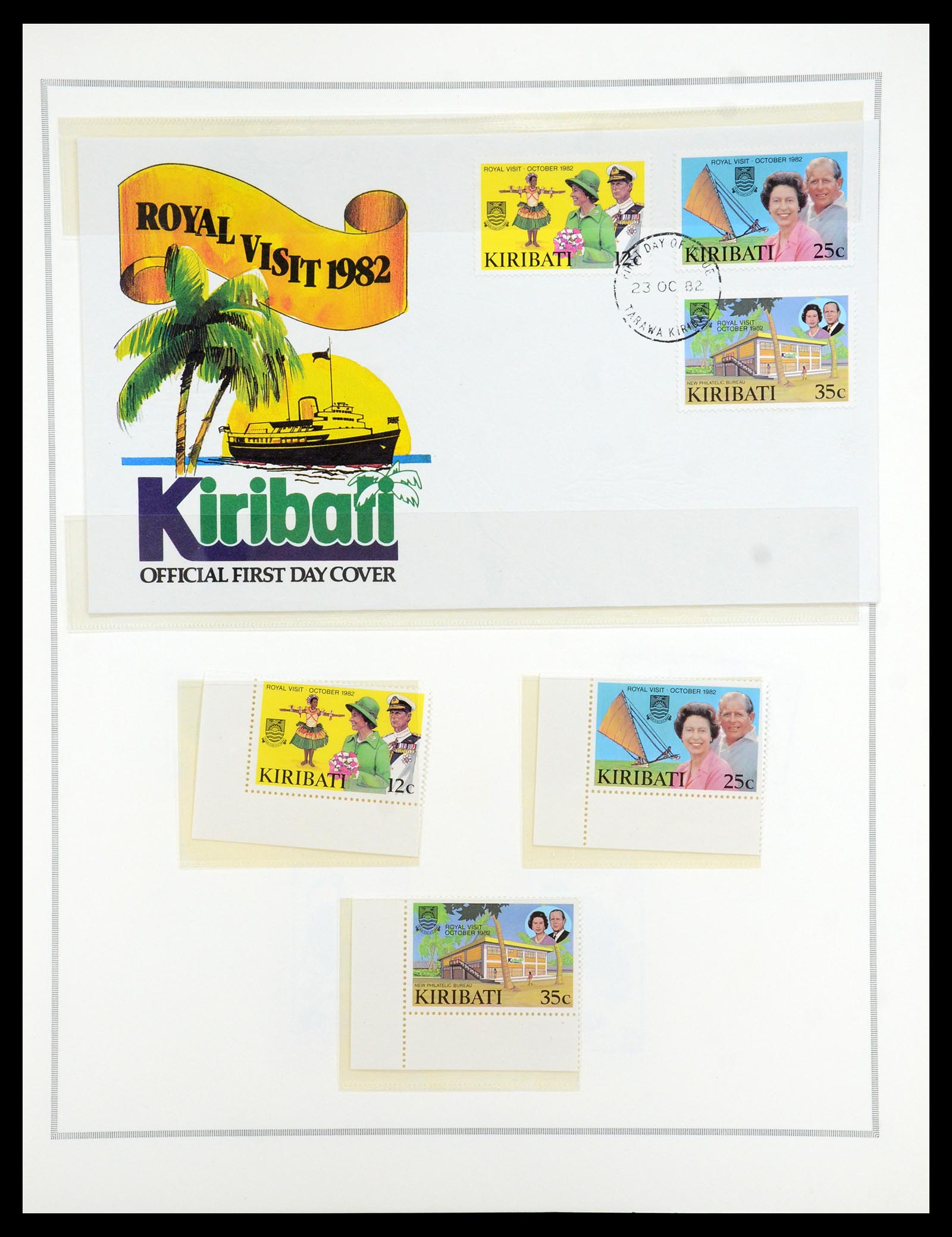 35333 332 - Postzegelverzameling 35333 Engelse gebieden brieven.
