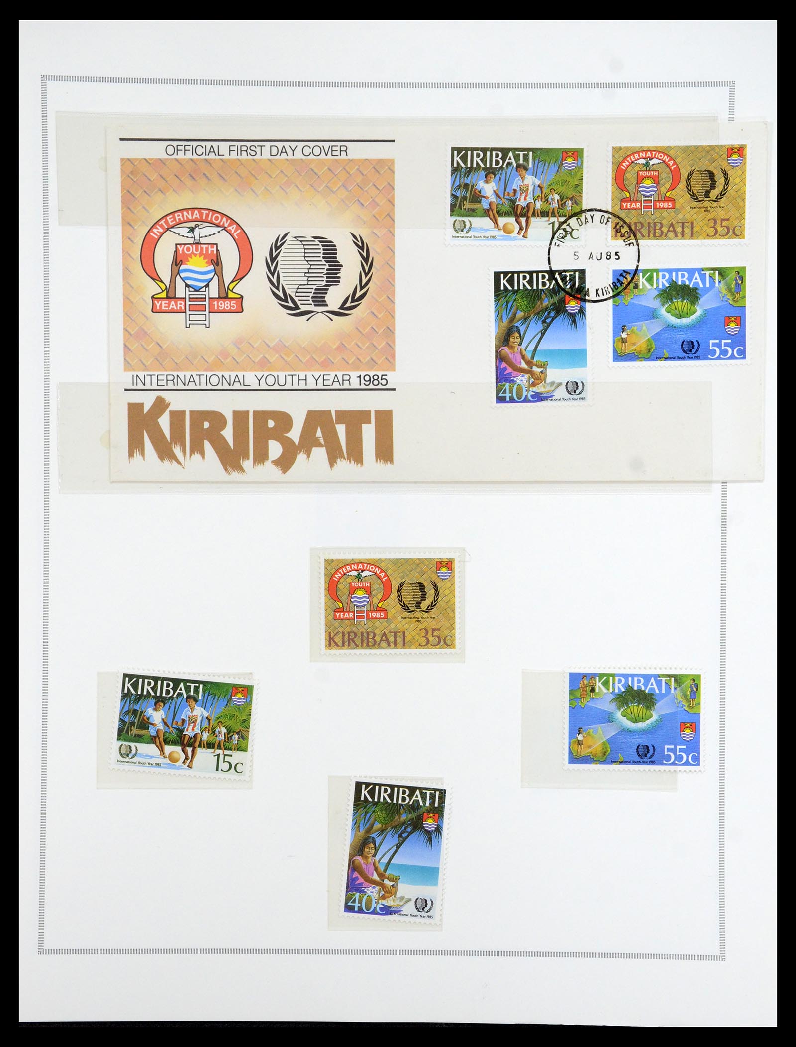 35333 338 - Postzegelverzameling 35333 Engelse gebieden brieven.