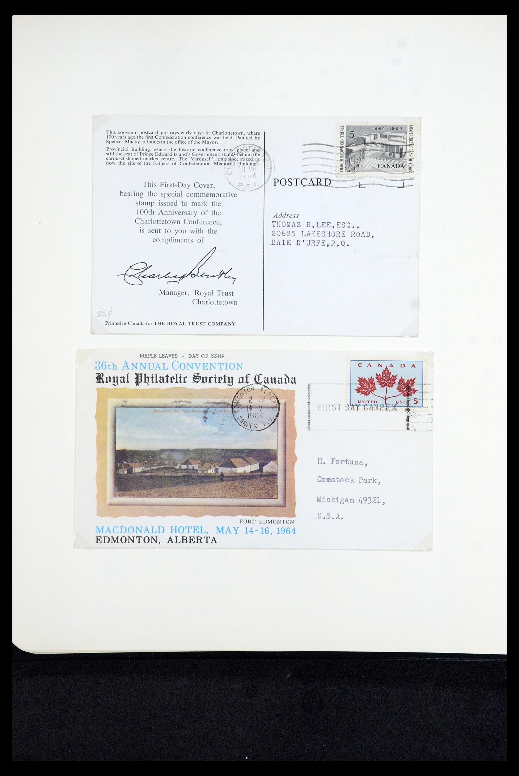 35336 101 - Postzegelverzameling 35336 Canada en provincies 1851-1995.