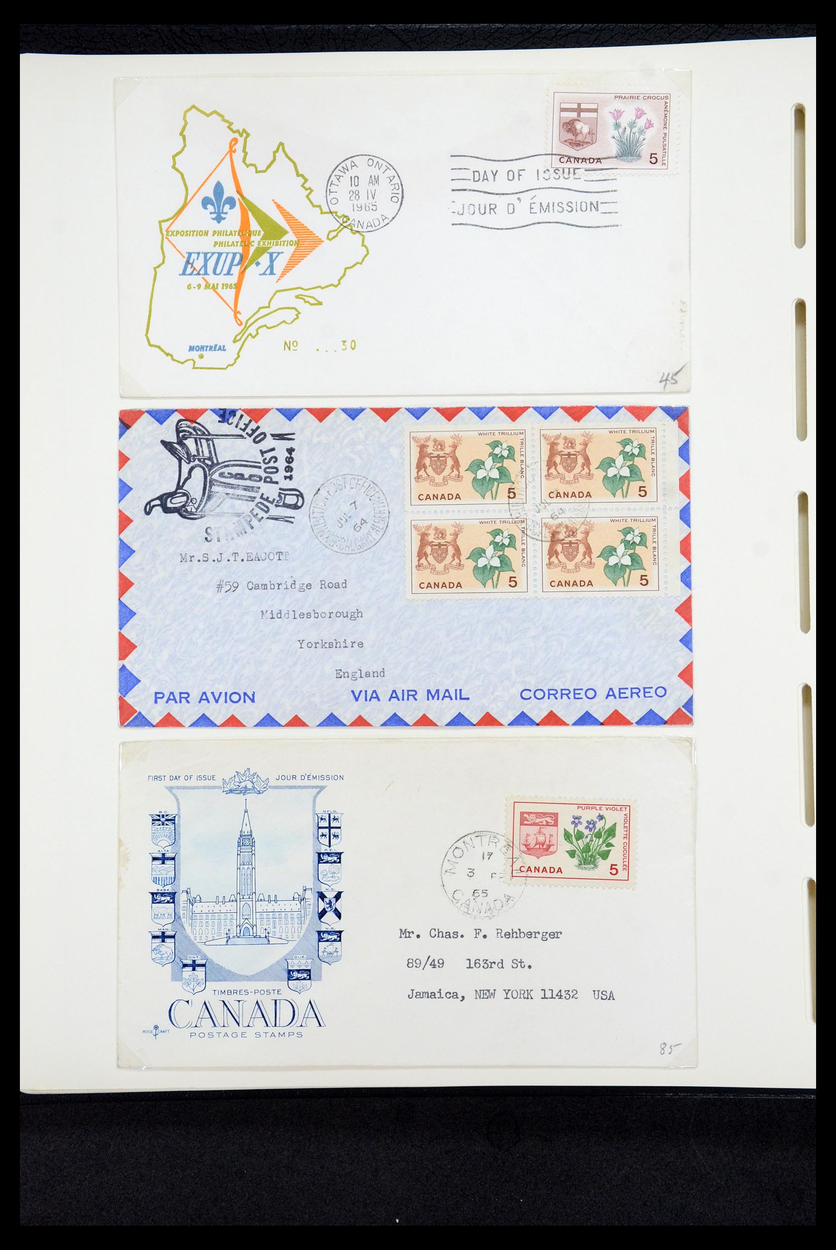 35336 103 - Postzegelverzameling 35336 Canada en provincies 1851-1995.
