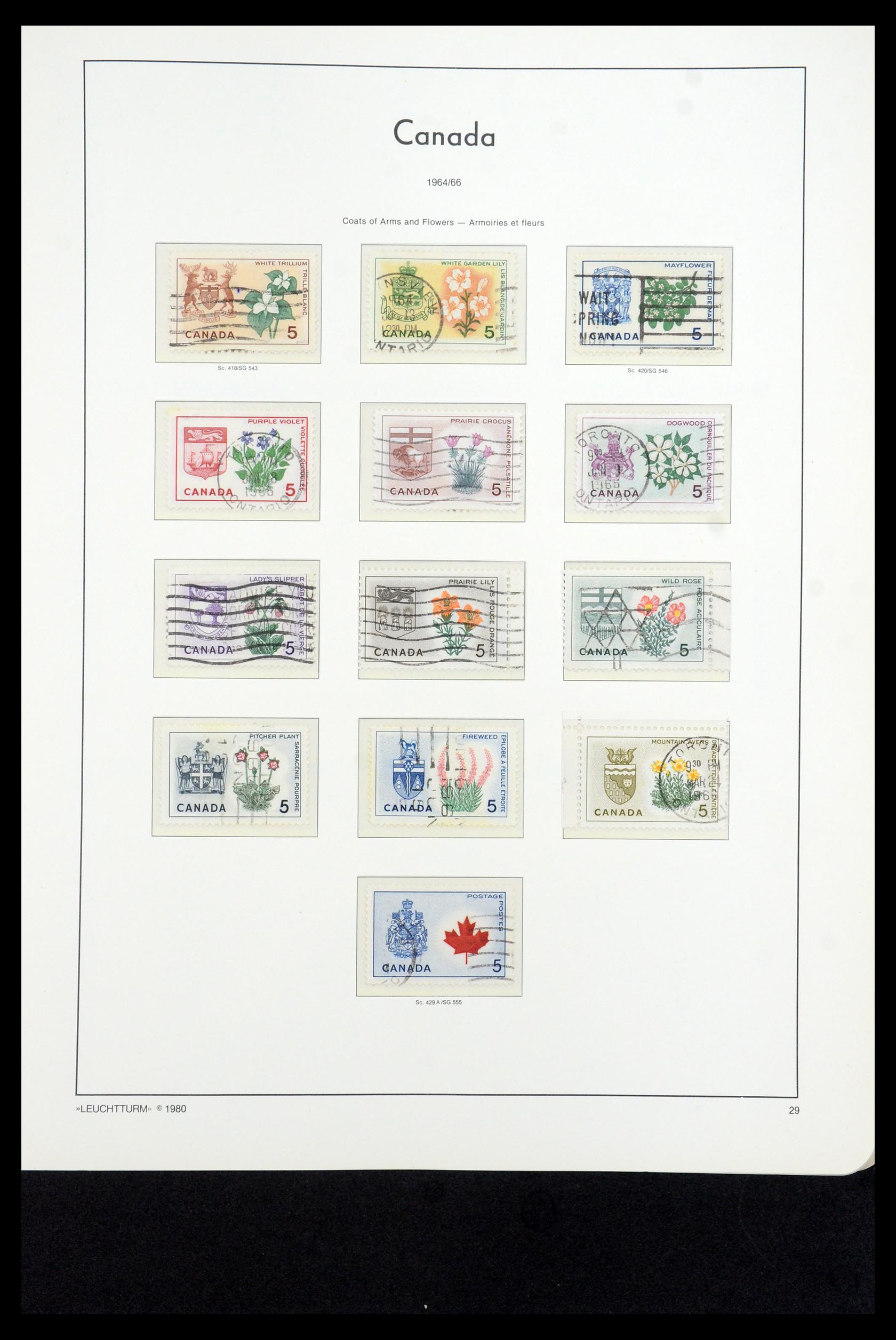 35336 104 - Postzegelverzameling 35336 Canada en provincies 1851-1995.