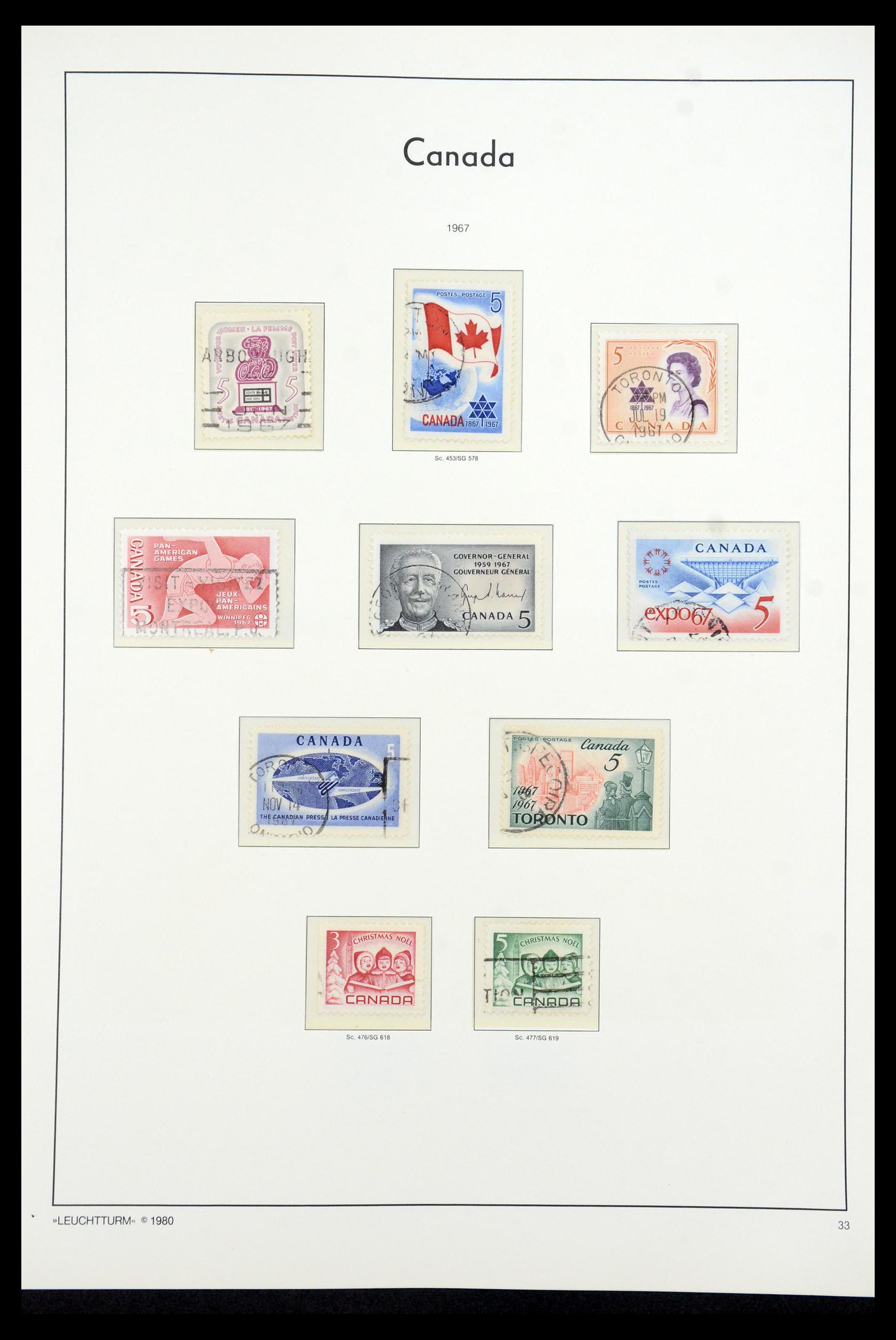 35336 114 - Postzegelverzameling 35336 Canada en provincies 1851-1995.