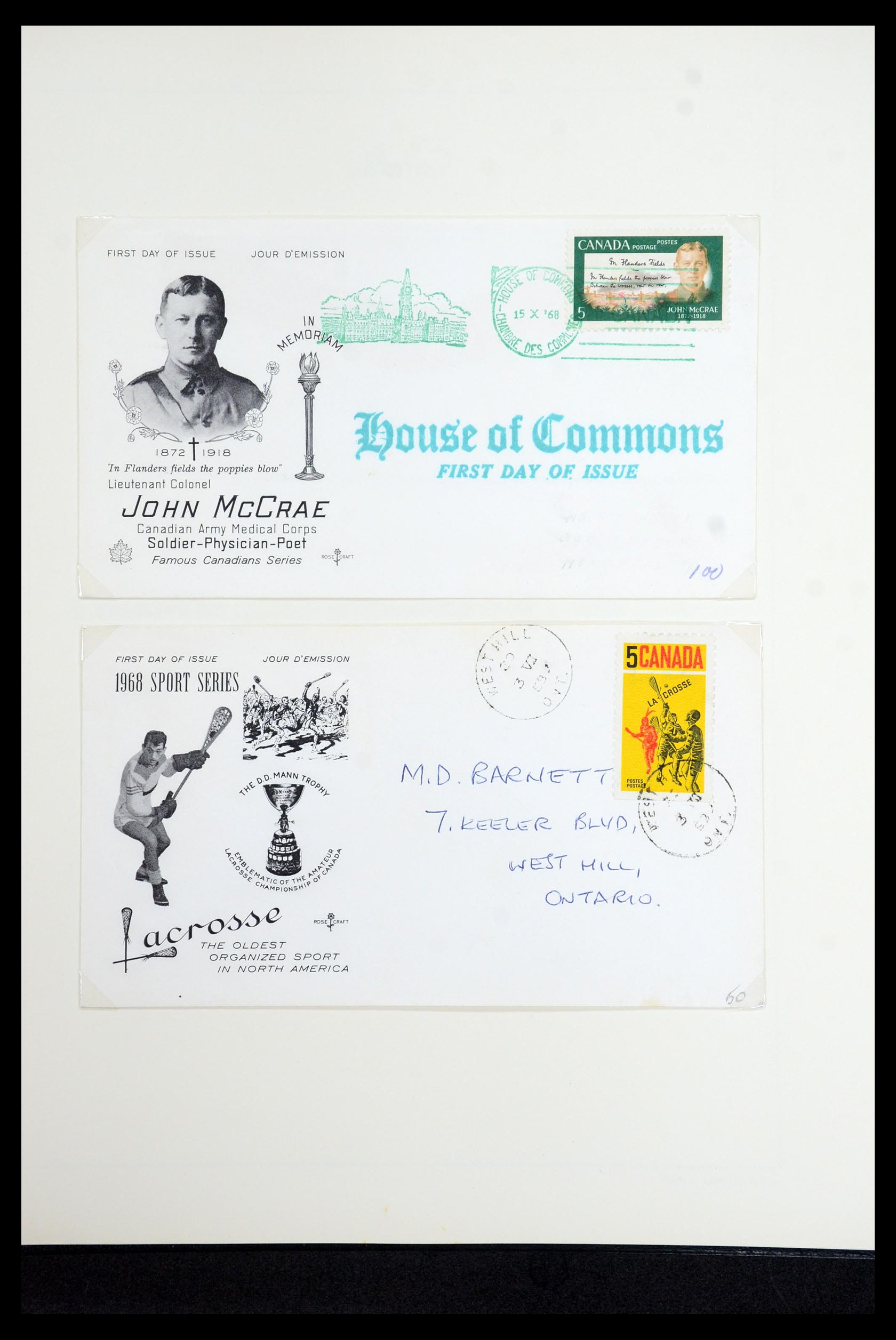 35336 115 - Postzegelverzameling 35336 Canada en provincies 1851-1995.