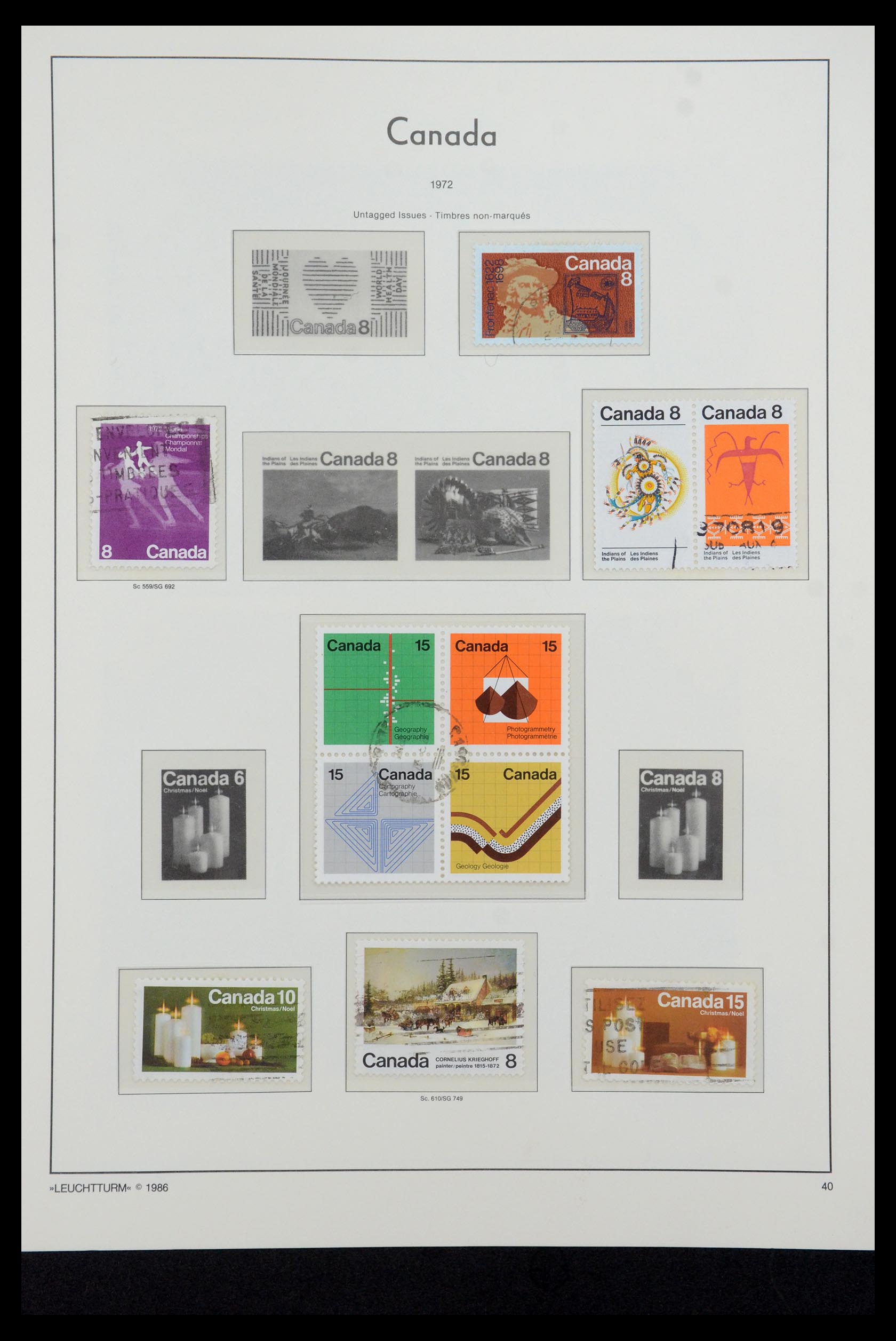 35336 133 - Postzegelverzameling 35336 Canada en provincies 1851-1995.