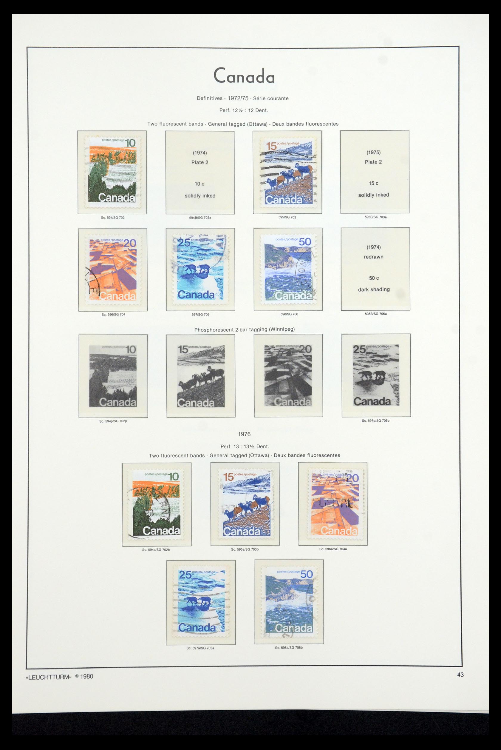 35336 140 - Postzegelverzameling 35336 Canada en provincies 1851-1995.