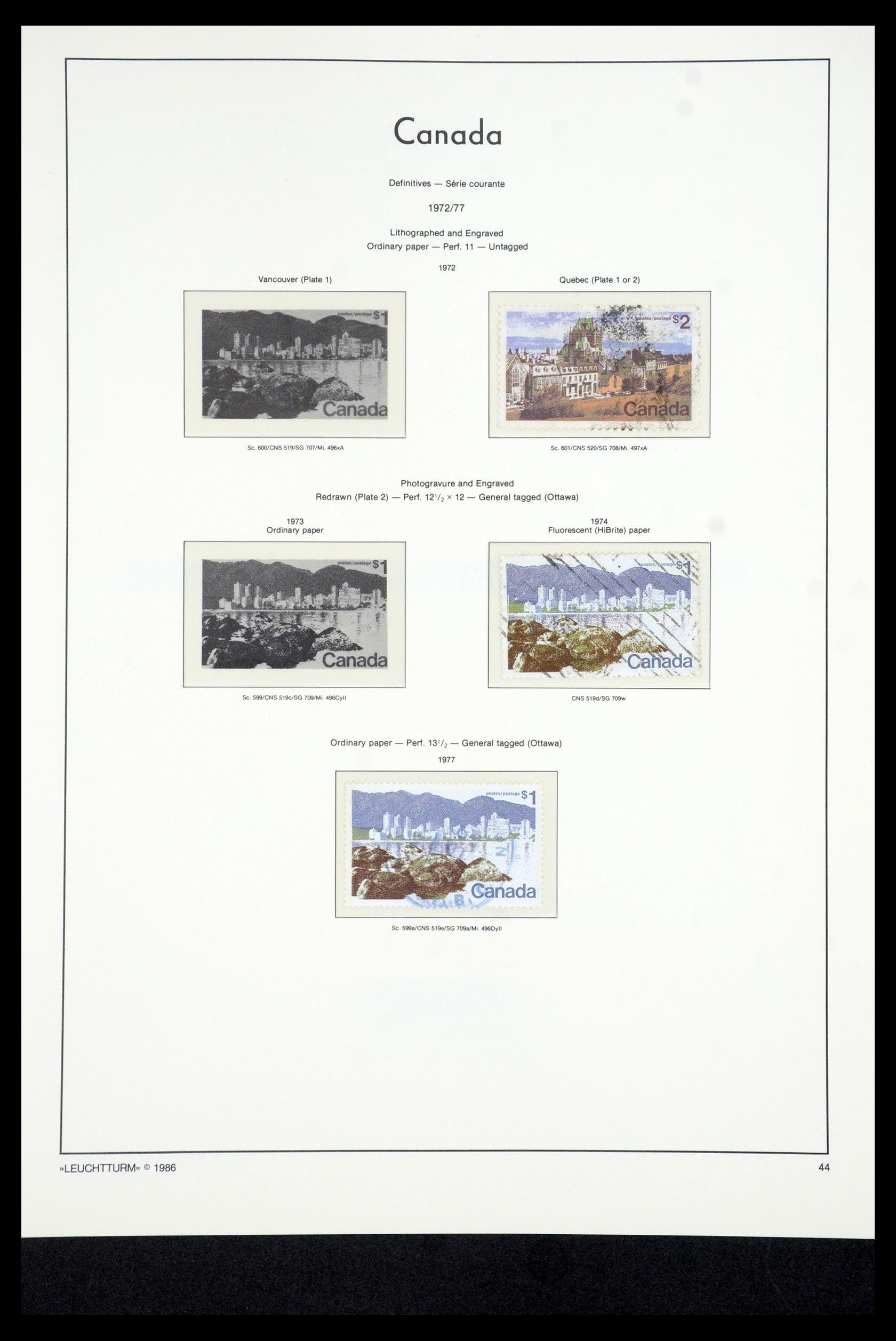 35336 142 - Postzegelverzameling 35336 Canada en provincies 1851-1995.