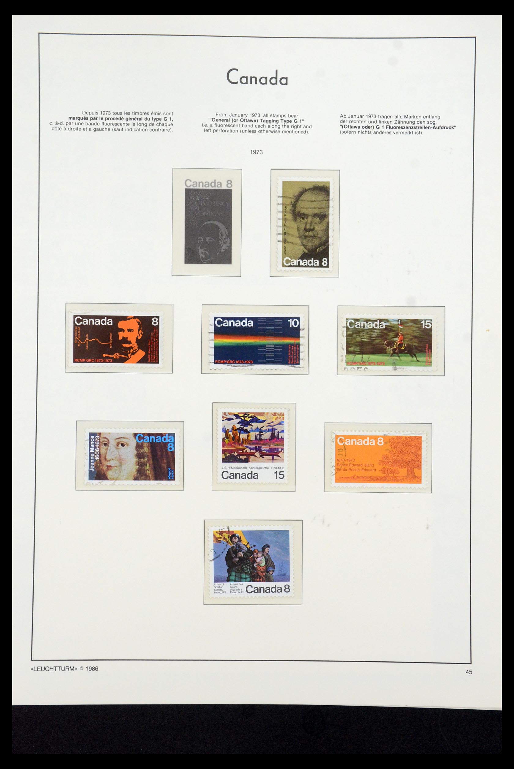 35336 144 - Postzegelverzameling 35336 Canada en provincies 1851-1995.