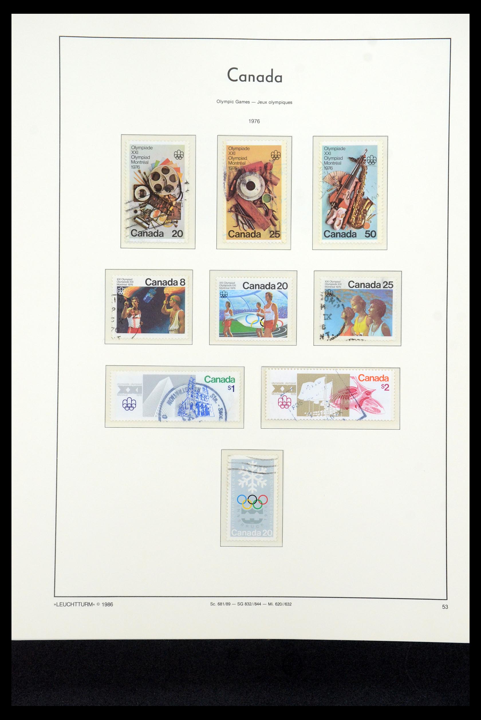 35336 159 - Postzegelverzameling 35336 Canada en provincies 1851-1995.