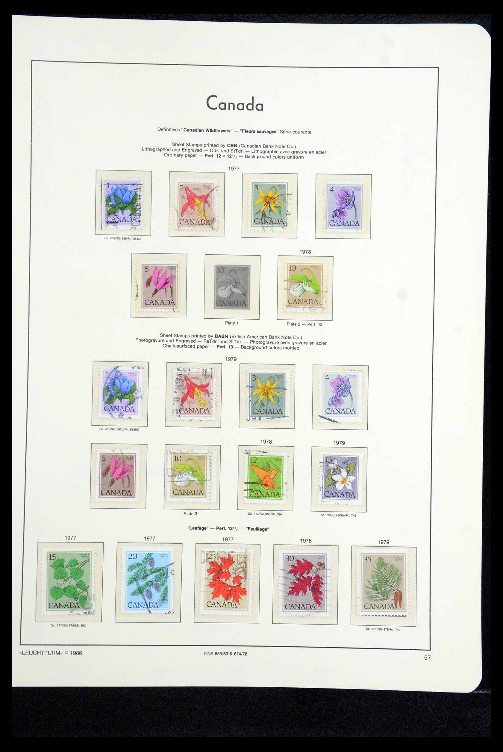 35336 166 - Postzegelverzameling 35336 Canada en provincies 1851-1995.