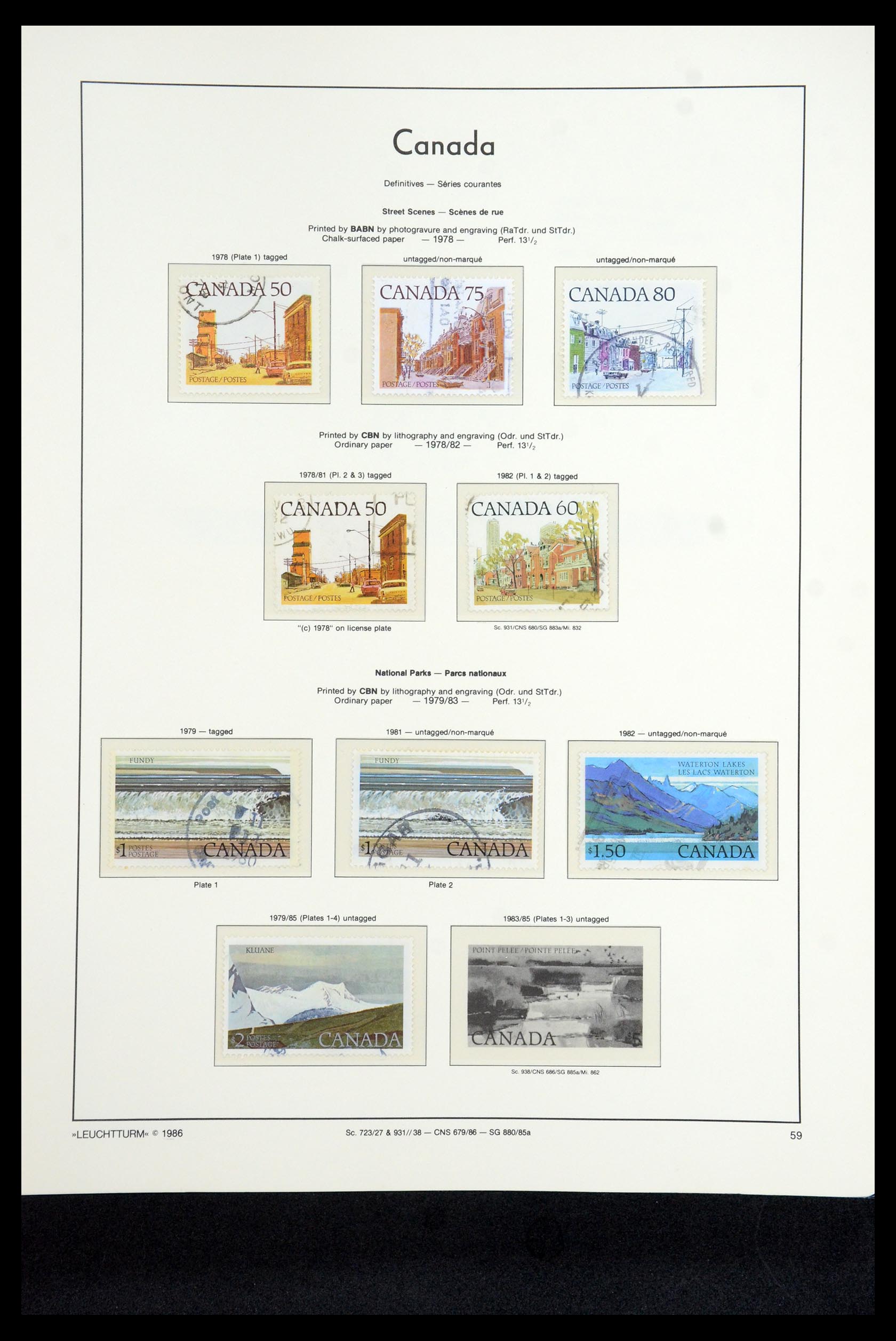 35336 170 - Postzegelverzameling 35336 Canada en provincies 1851-1995.