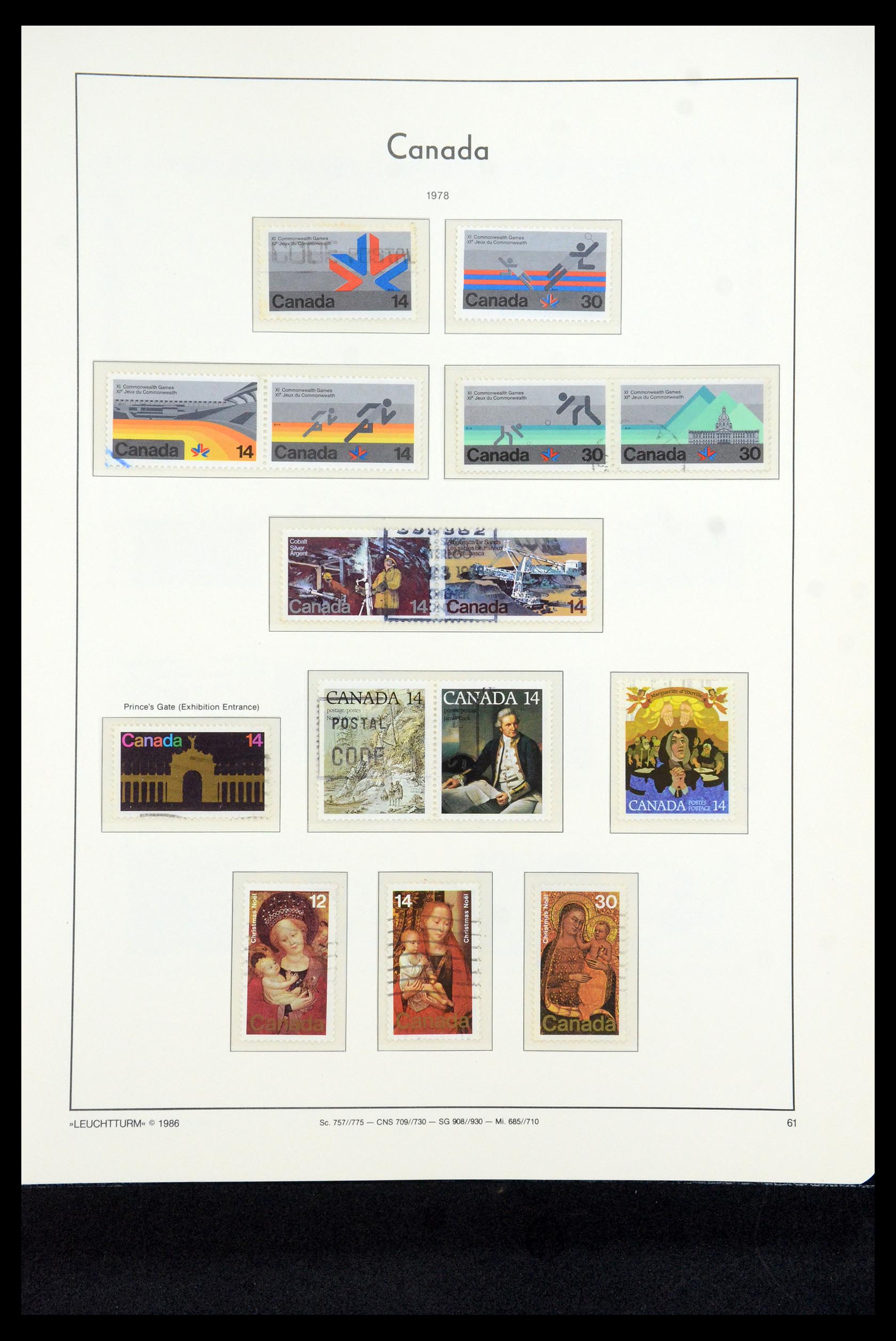 35336 173 - Postzegelverzameling 35336 Canada en provincies 1851-1995.