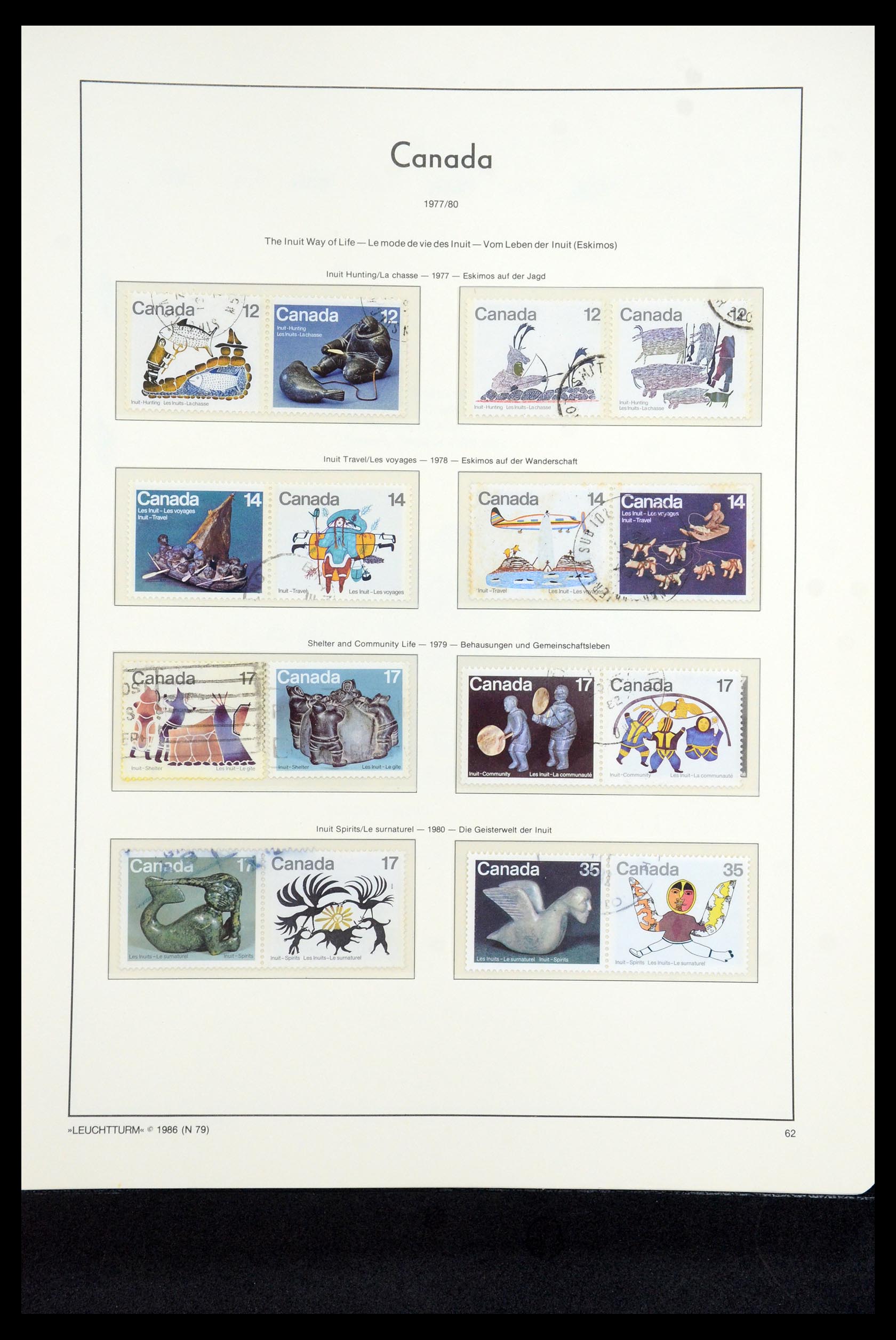 35336 175 - Postzegelverzameling 35336 Canada en provincies 1851-1995.