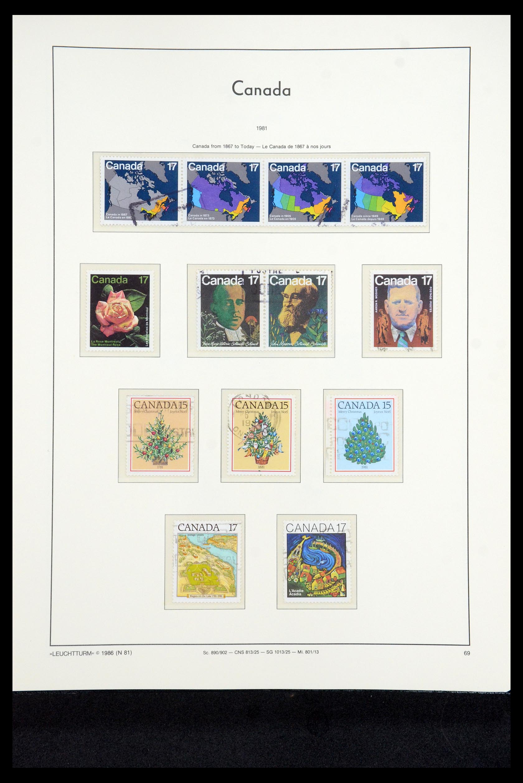 35336 187 - Postzegelverzameling 35336 Canada en provincies 1851-1995.