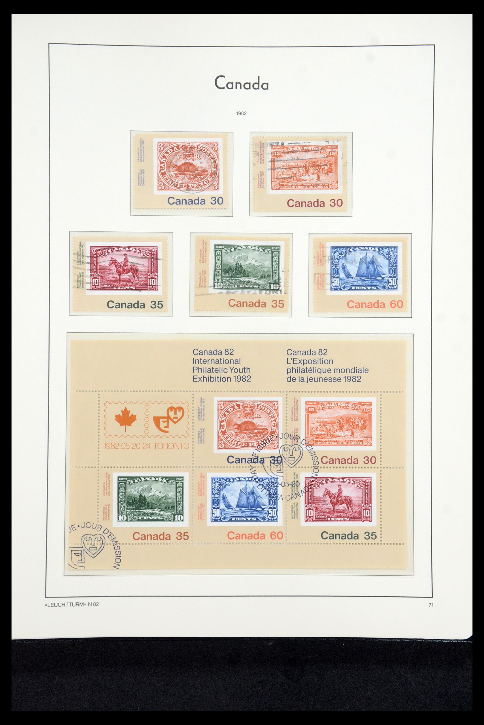 35336 190 - Postzegelverzameling 35336 Canada en provincies 1851-1995.
