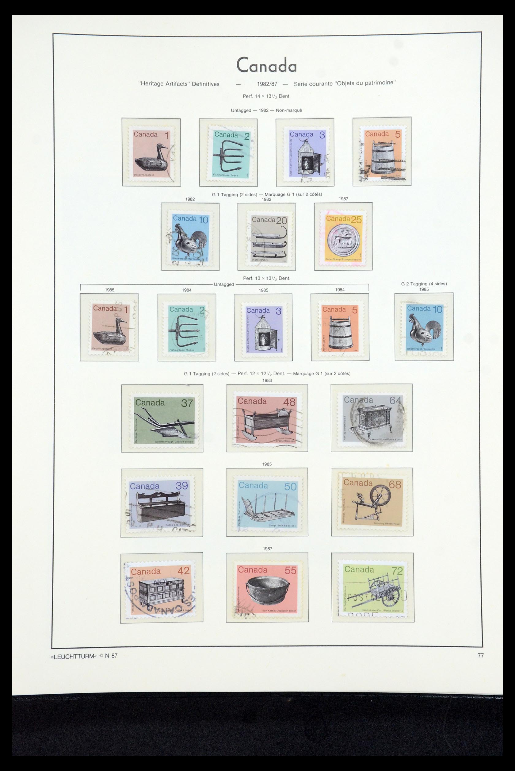 35336 199 - Postzegelverzameling 35336 Canada en provincies 1851-1995.