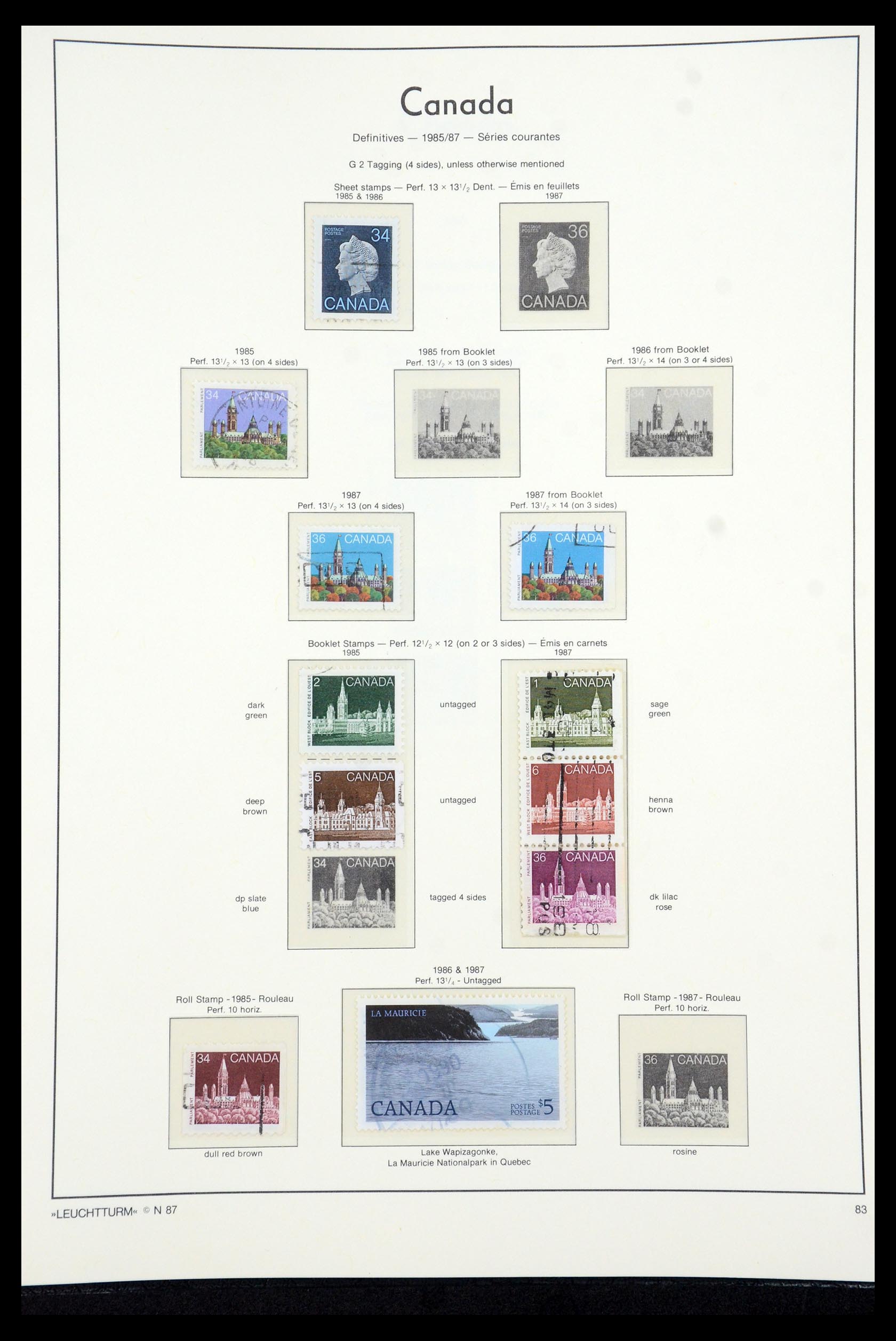 35336 211 - Postzegelverzameling 35336 Canada en provincies 1851-1995.