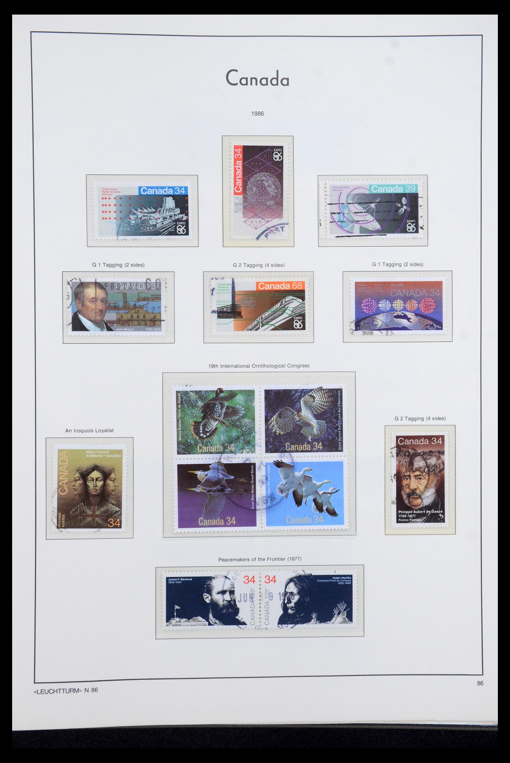 35336 216 - Postzegelverzameling 35336 Canada en provincies 1851-1995.