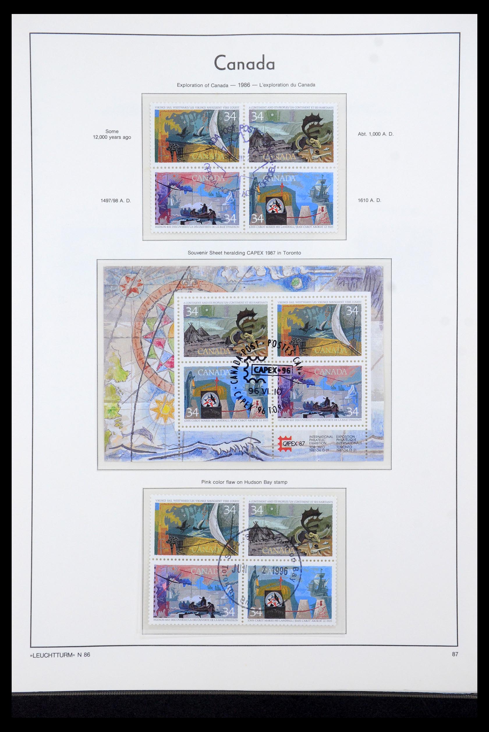 35336 218 - Postzegelverzameling 35336 Canada en provincies 1851-1995.
