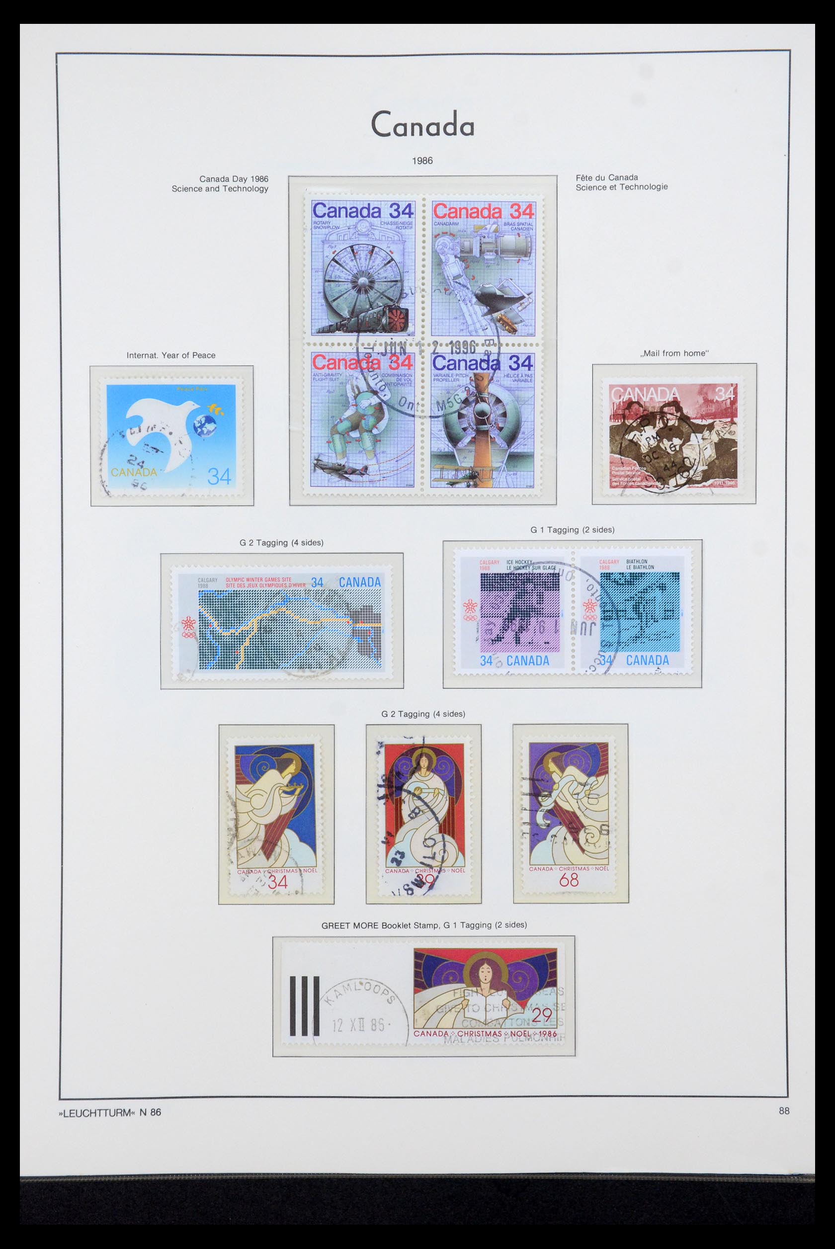 35336 220 - Postzegelverzameling 35336 Canada en provincies 1851-1995.