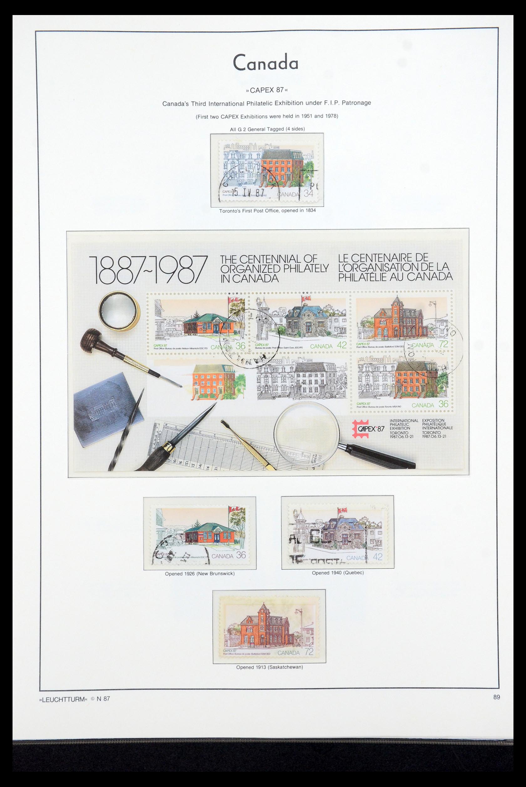 35336 221 - Postzegelverzameling 35336 Canada en provincies 1851-1995.