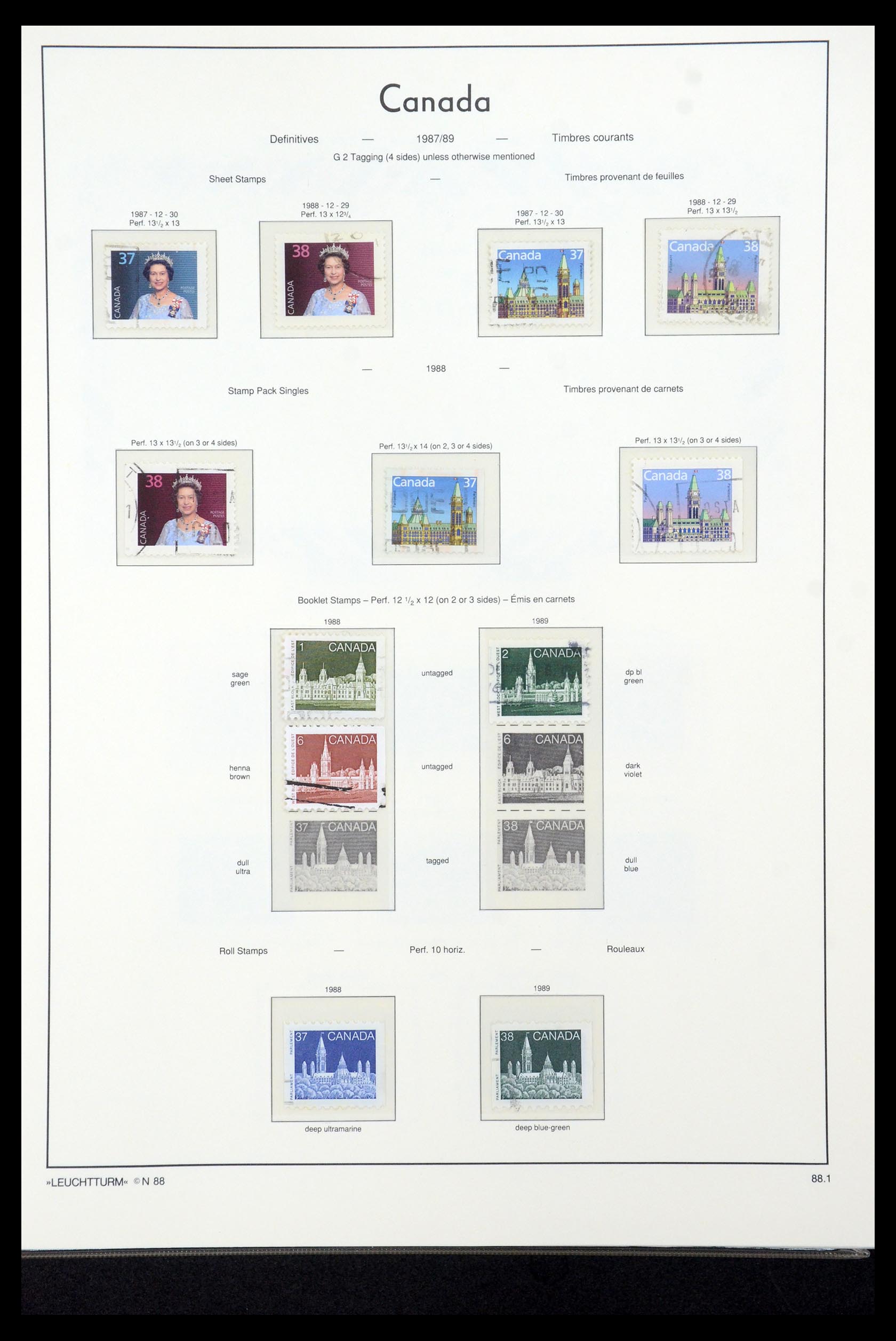 35336 227 - Postzegelverzameling 35336 Canada en provincies 1851-1995.