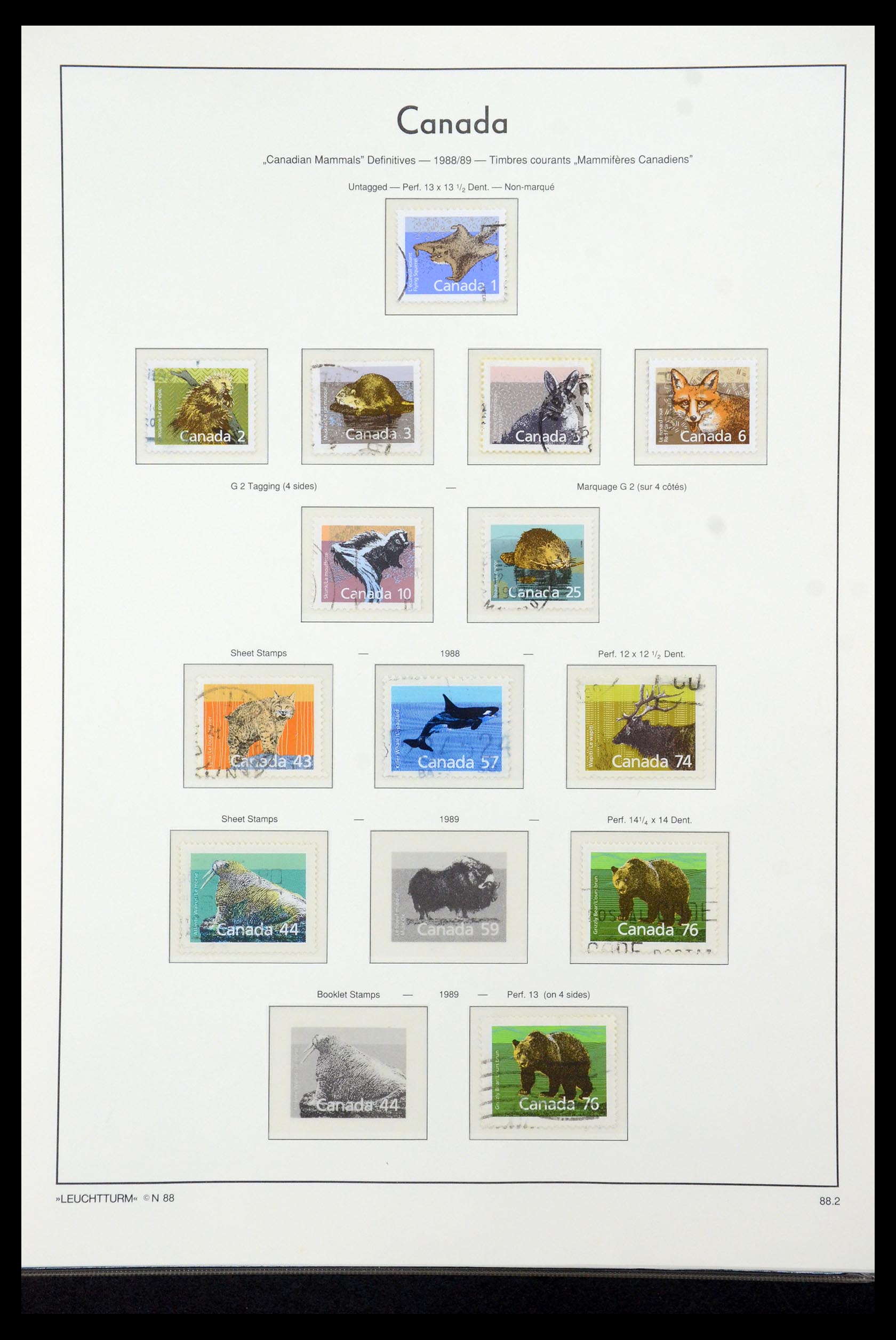 35336 229 - Postzegelverzameling 35336 Canada en provincies 1851-1995.