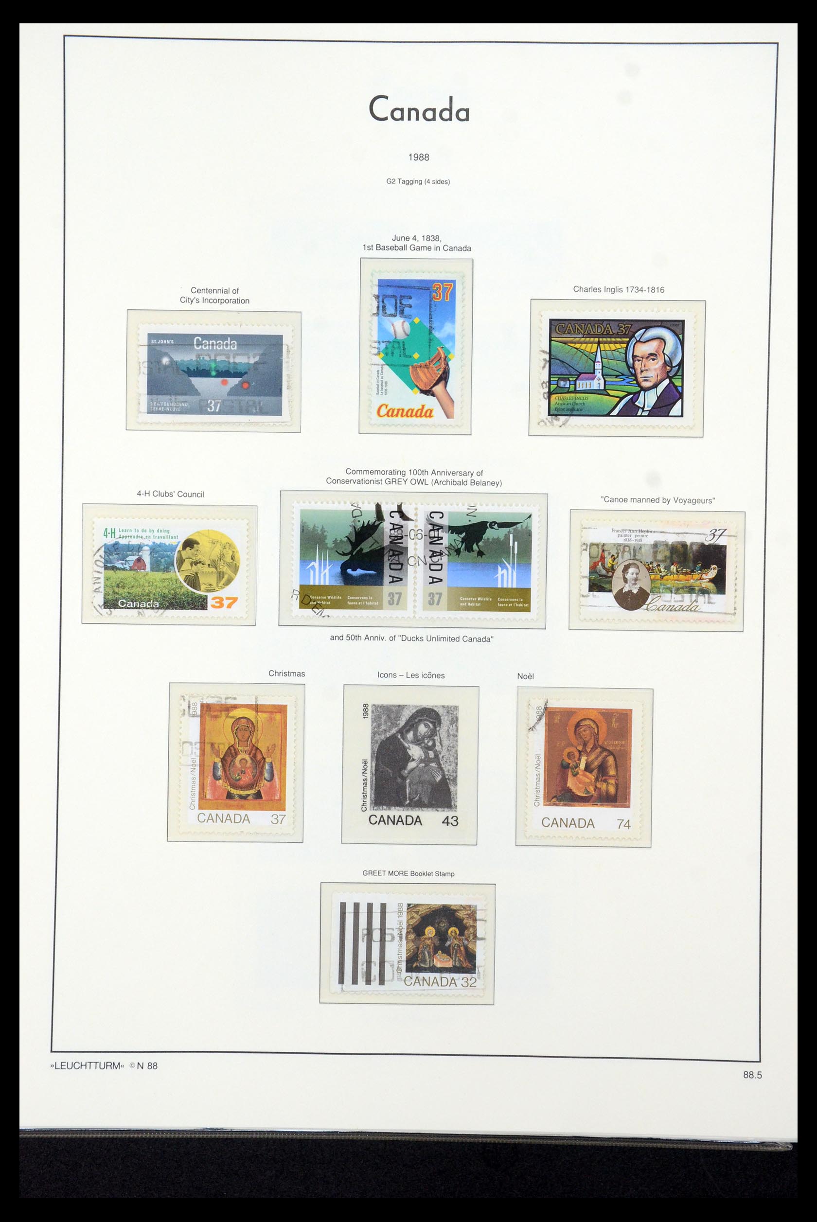 35336 233 - Postzegelverzameling 35336 Canada en provincies 1851-1995.