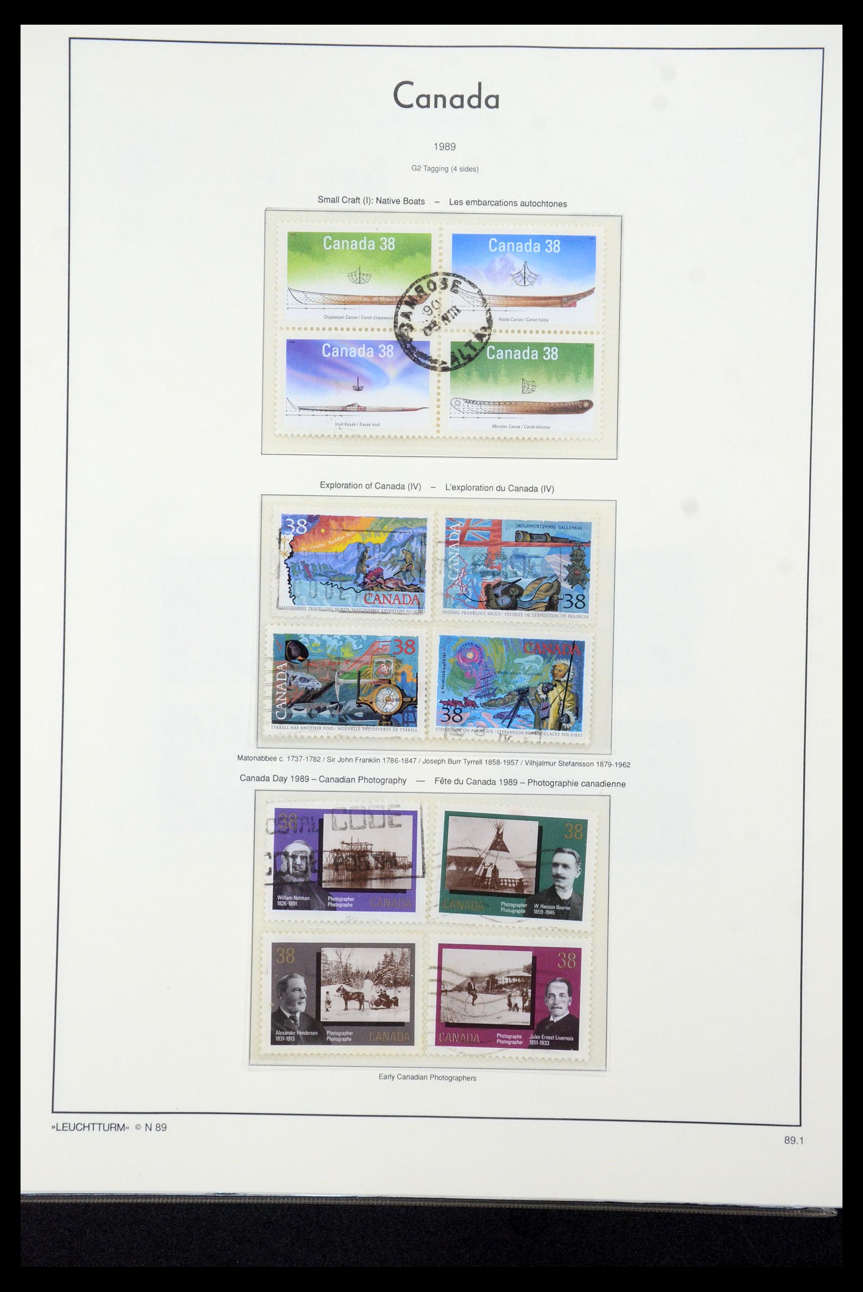 35336 234 - Postzegelverzameling 35336 Canada en provincies 1851-1995.