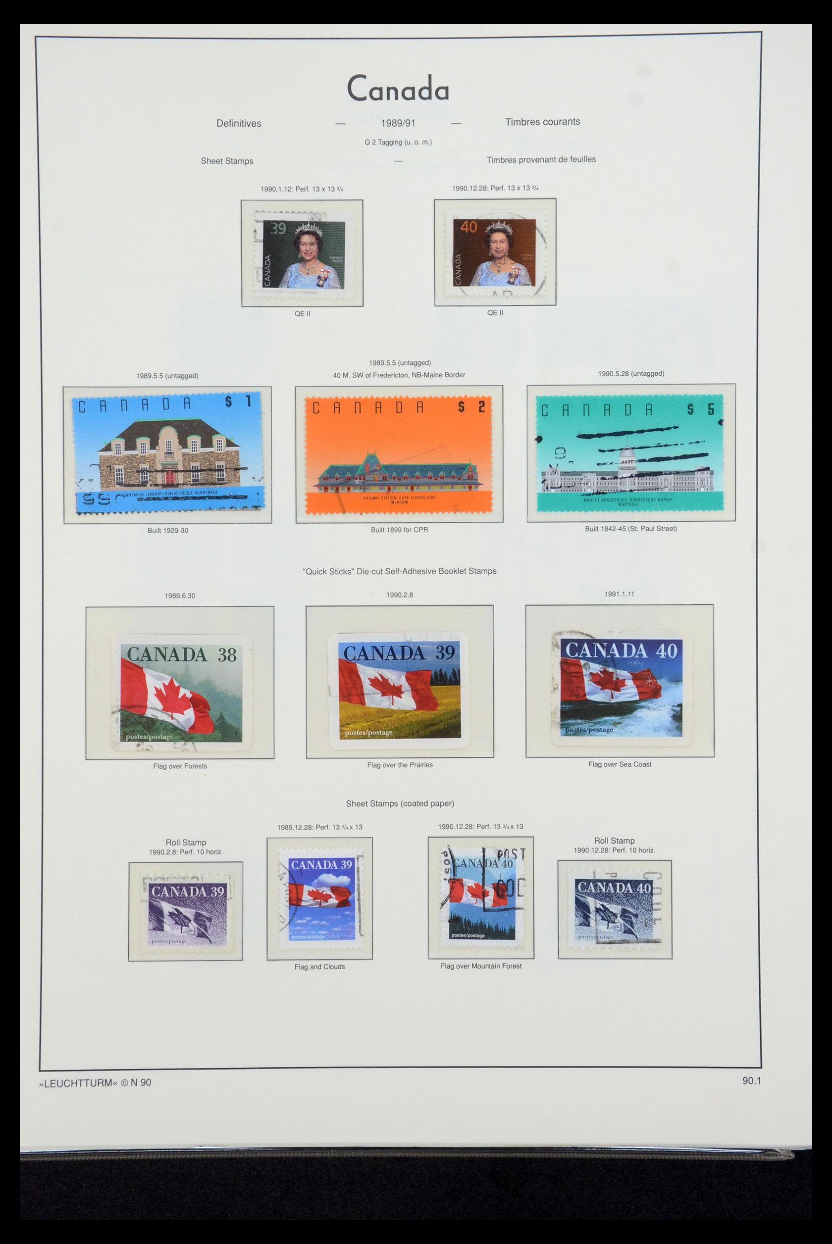 35336 242 - Postzegelverzameling 35336 Canada en provincies 1851-1995.