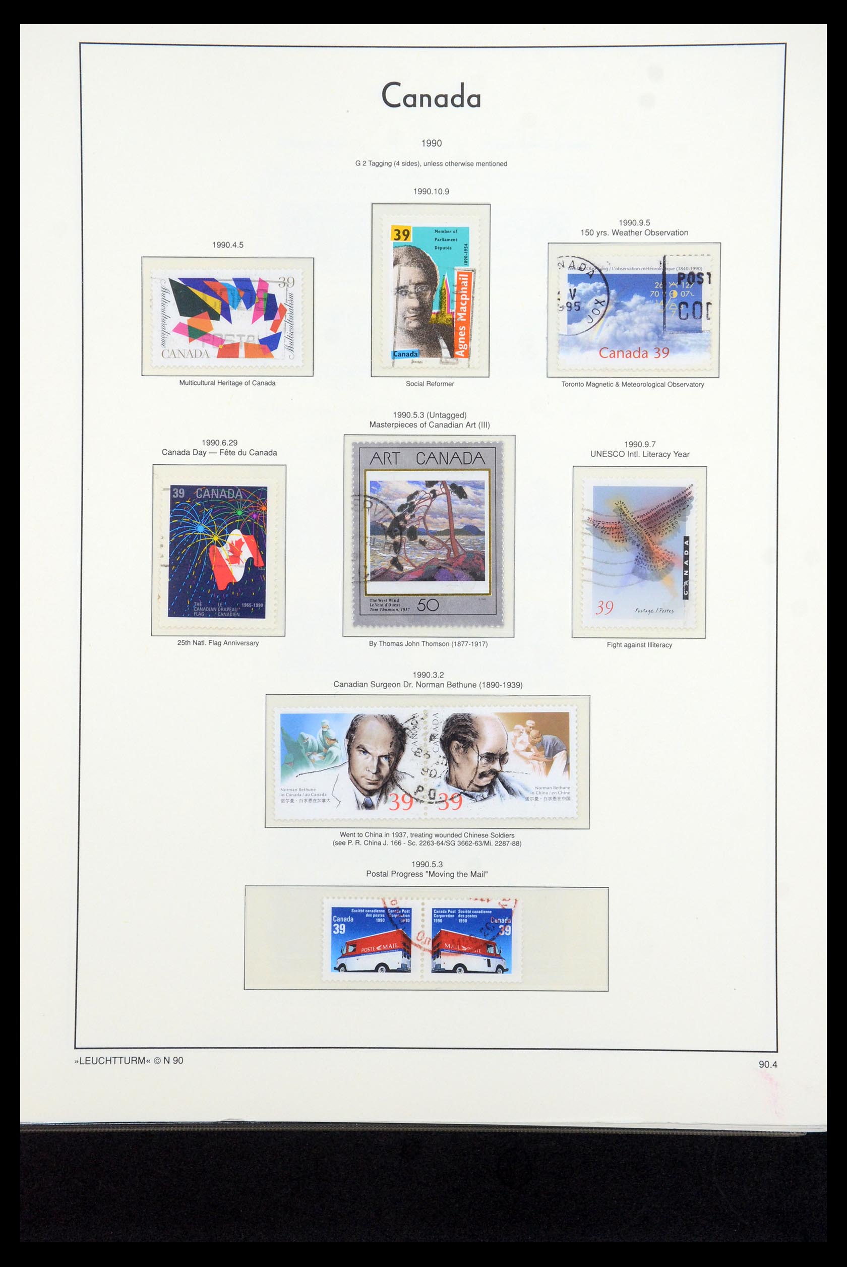 35336 246 - Postzegelverzameling 35336 Canada en provincies 1851-1995.