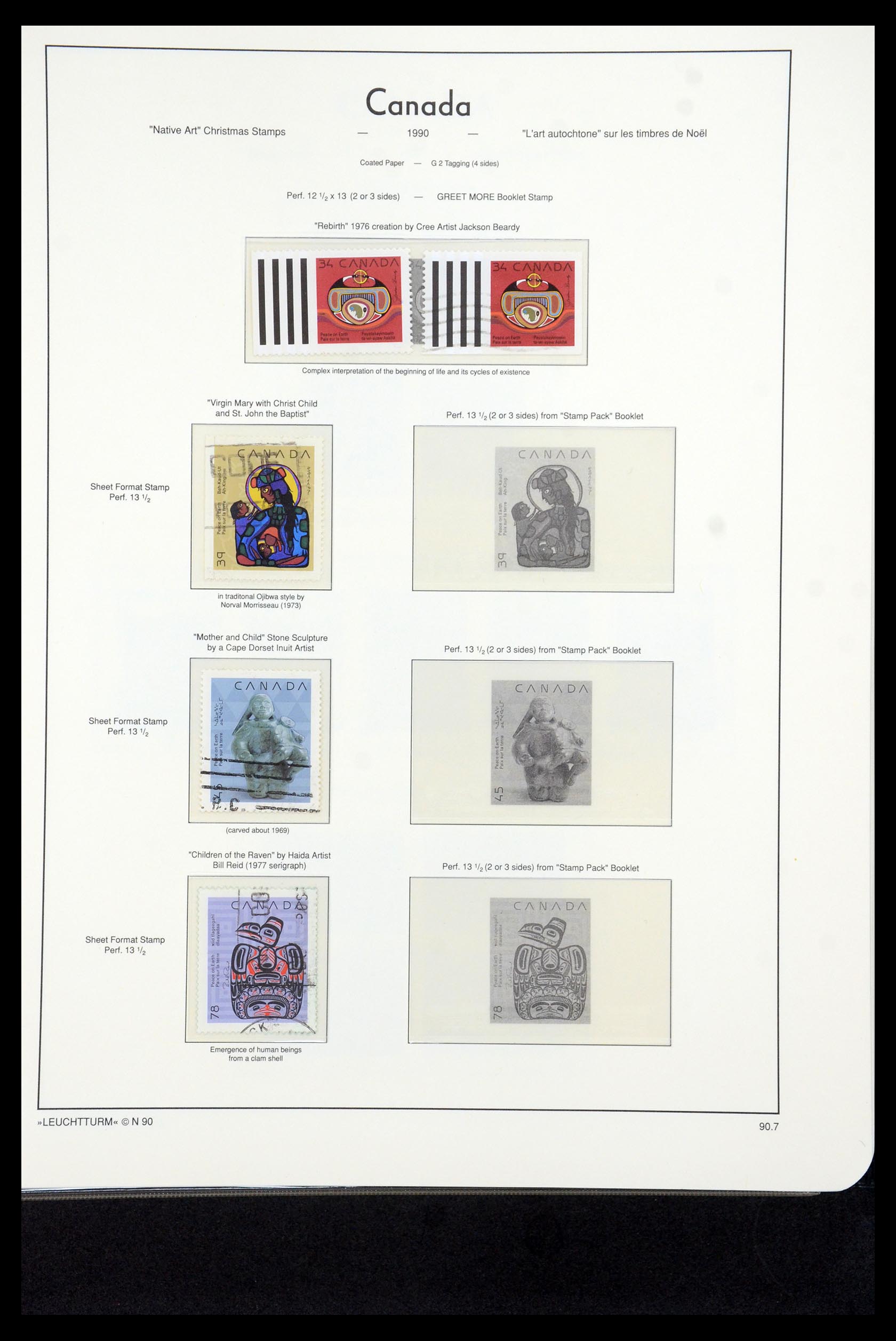 35336 251 - Postzegelverzameling 35336 Canada en provincies 1851-1995.