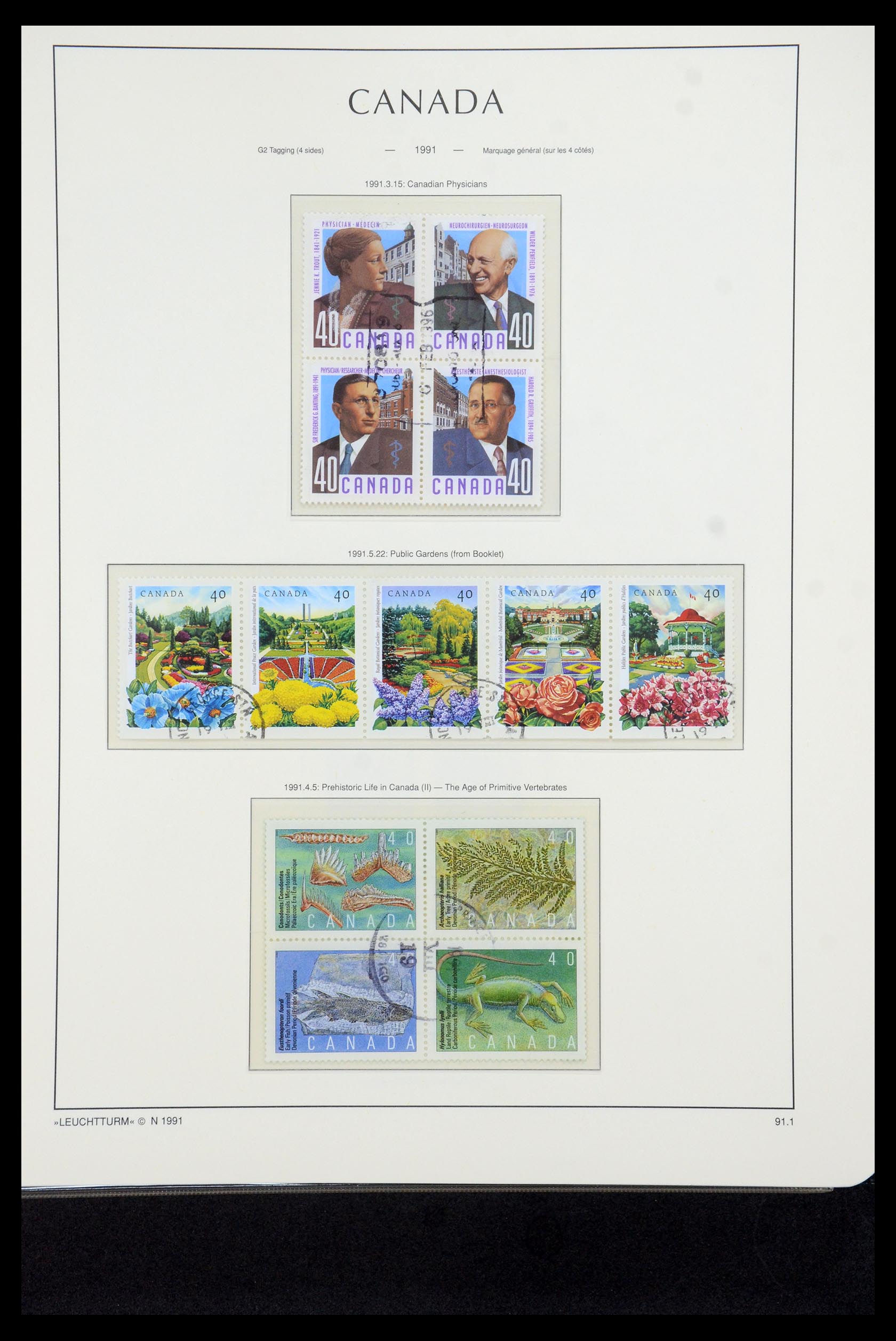 35336 252 - Postzegelverzameling 35336 Canada en provincies 1851-1995.