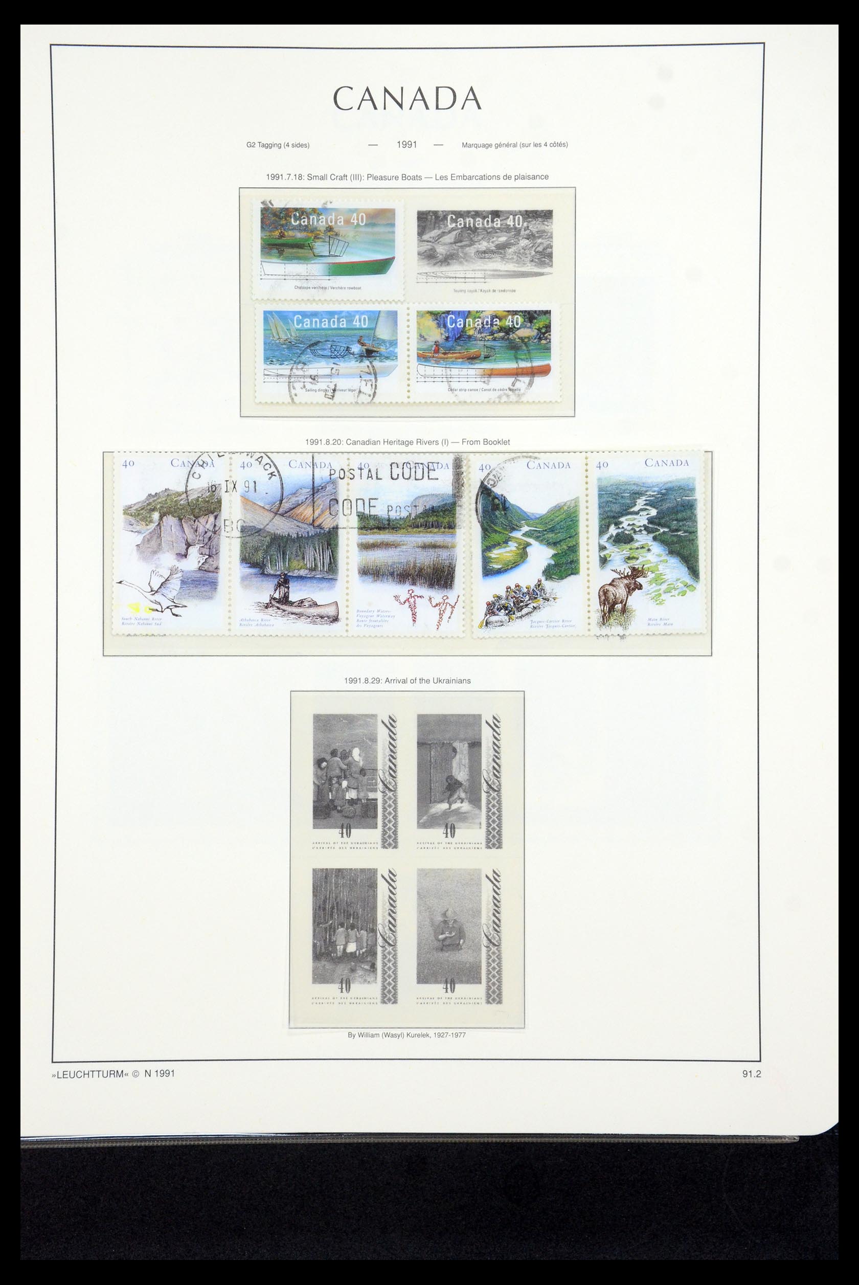 35336 253 - Postzegelverzameling 35336 Canada en provincies 1851-1995.