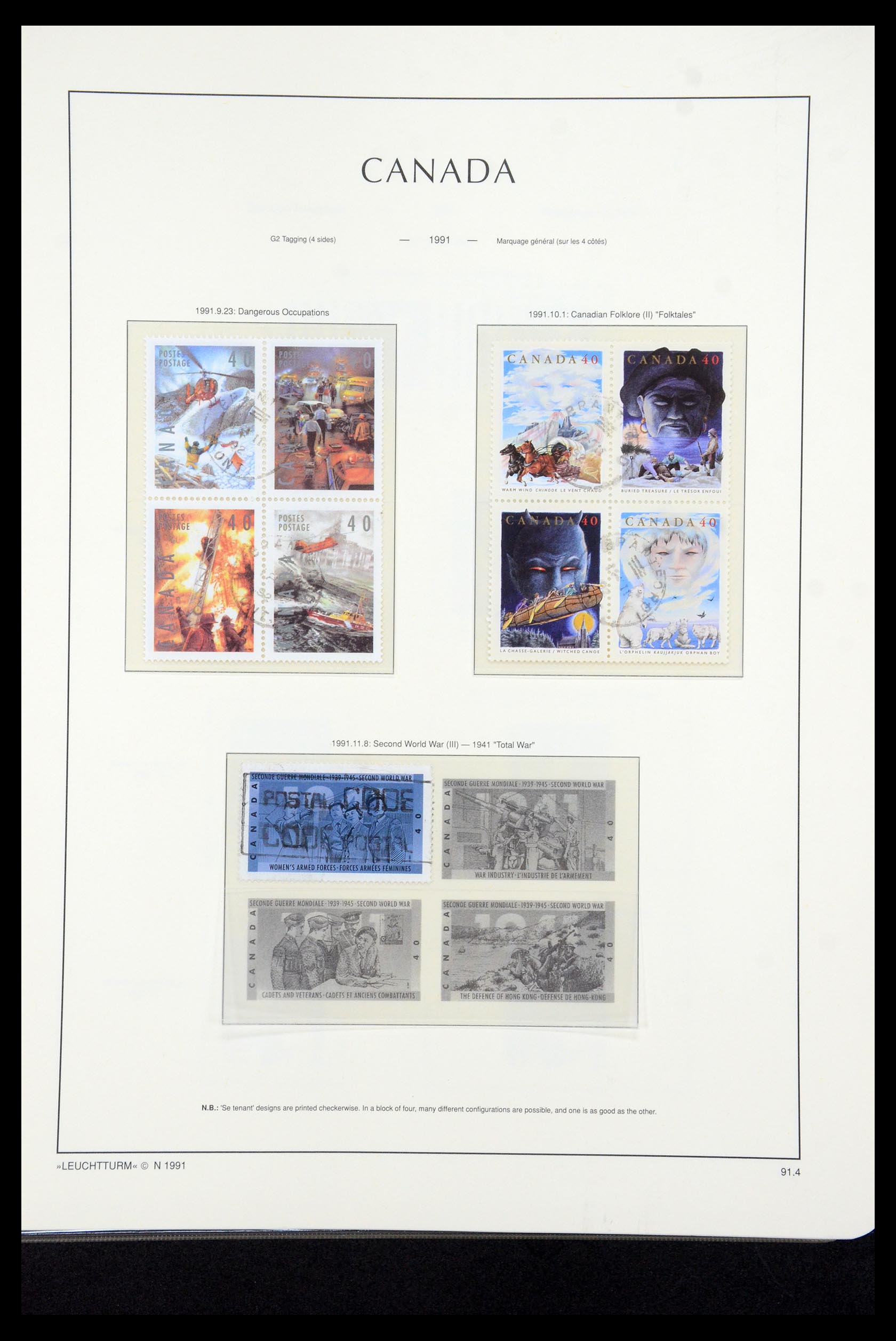 35336 256 - Postzegelverzameling 35336 Canada en provincies 1851-1995.
