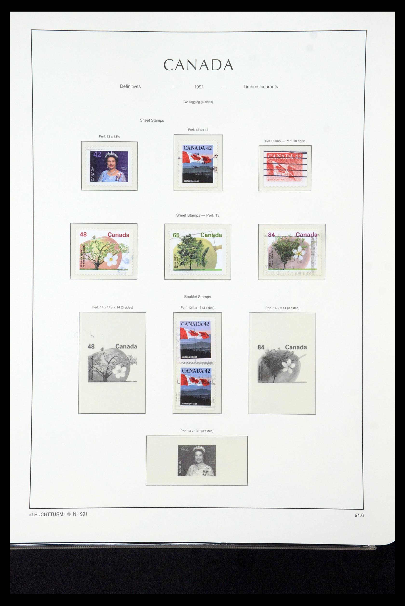 35336 258 - Postzegelverzameling 35336 Canada en provincies 1851-1995.